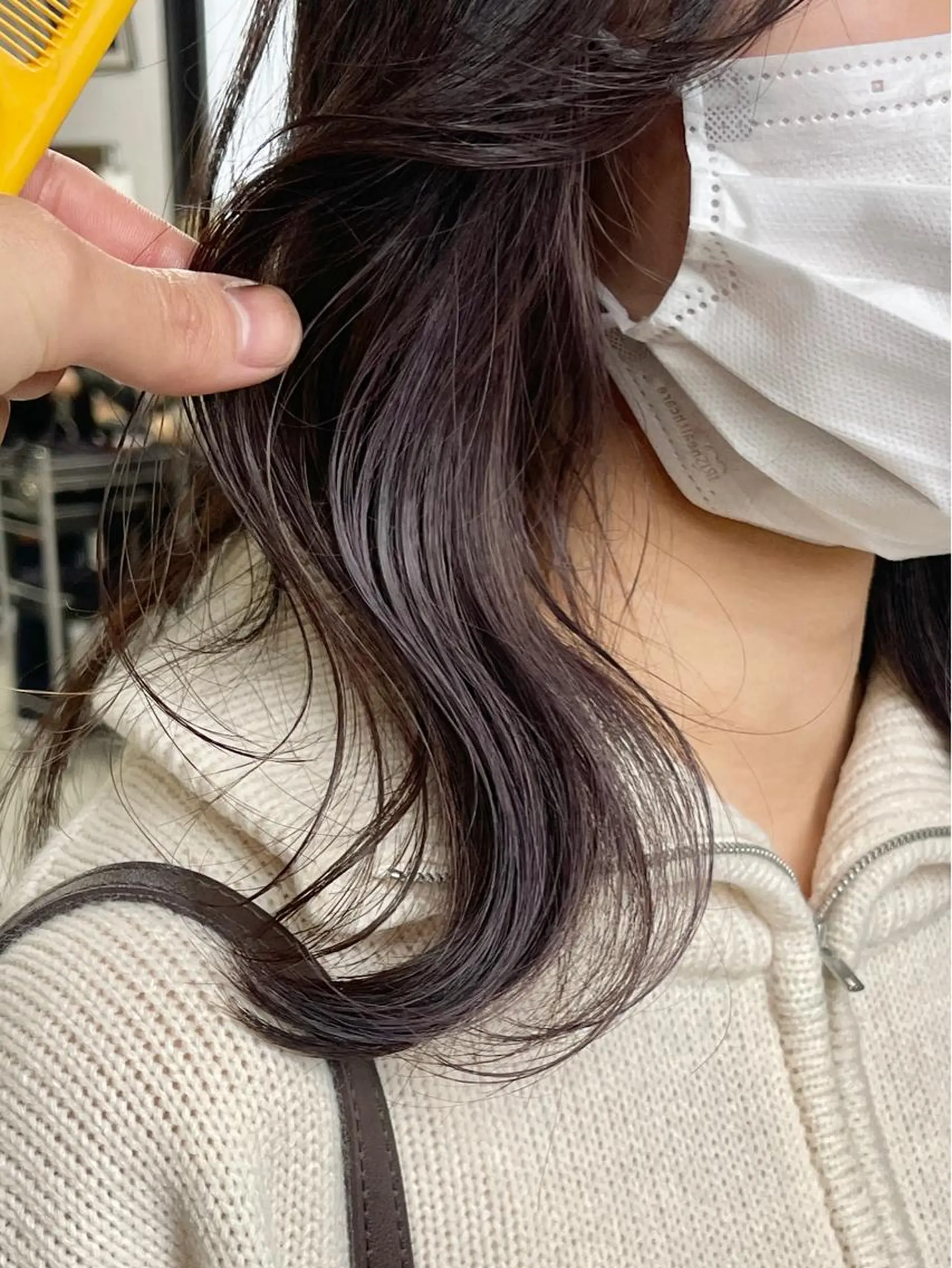 ミディアム カラー カット ヘアカラー トリートメント ブリーチダブルカラー 【koide】のヘアスタイル