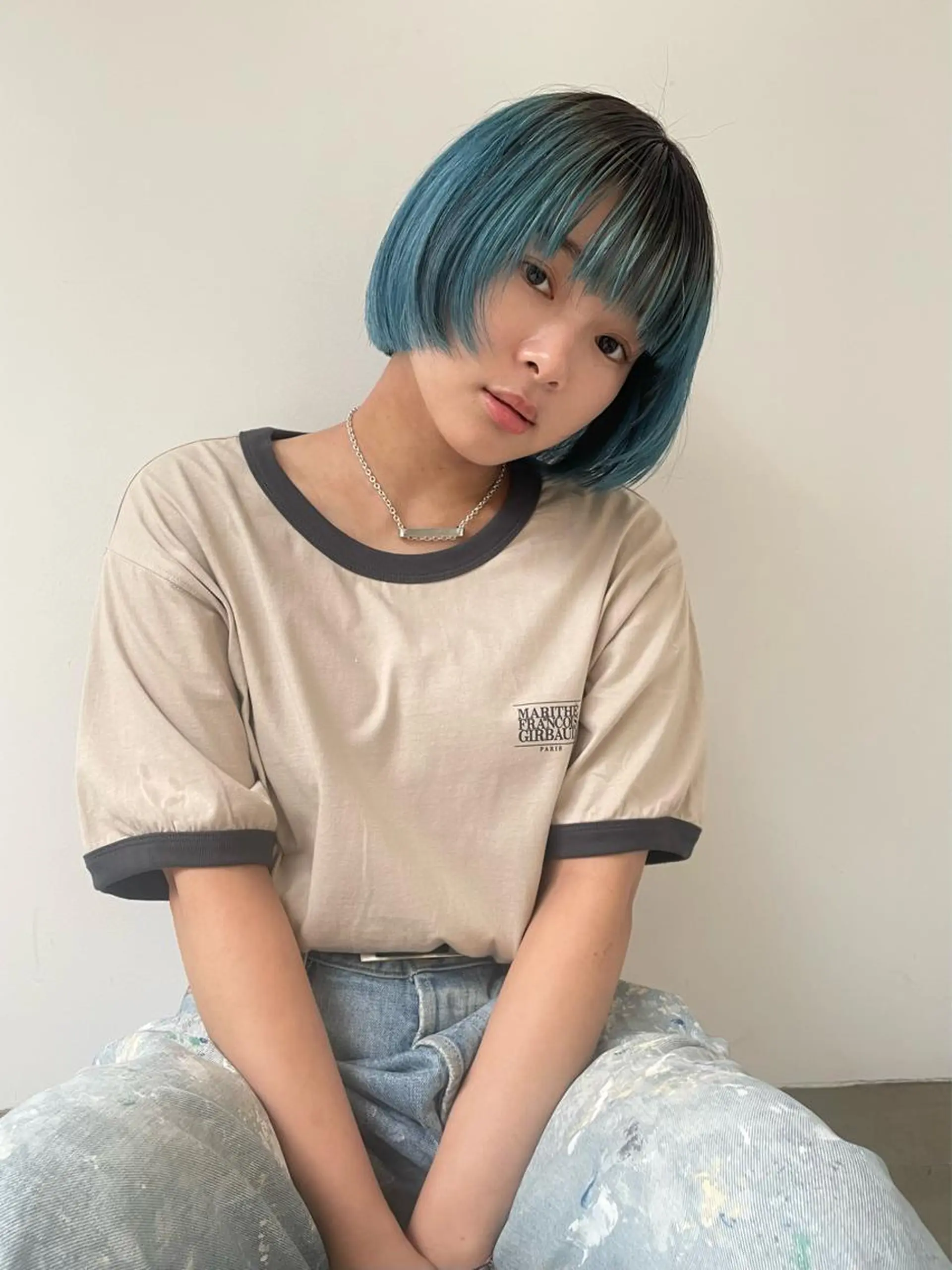 ショート カラー ブリーチ 近藤 裕嗣のヘアスタイル