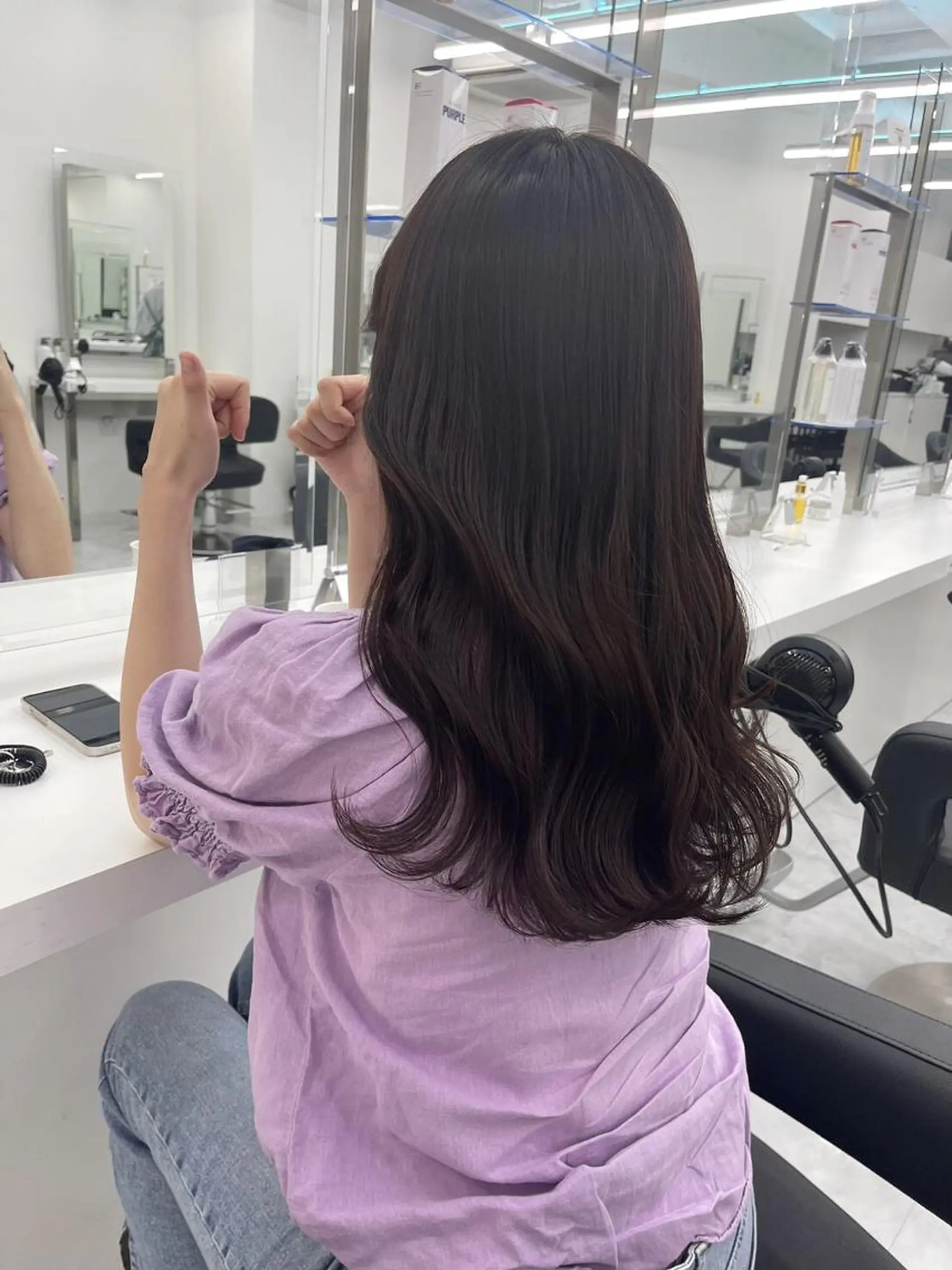 ミディアム カラー ヘアアレンジ 🪞【公式】表参道 🪞knot🪞のヘアスタイル