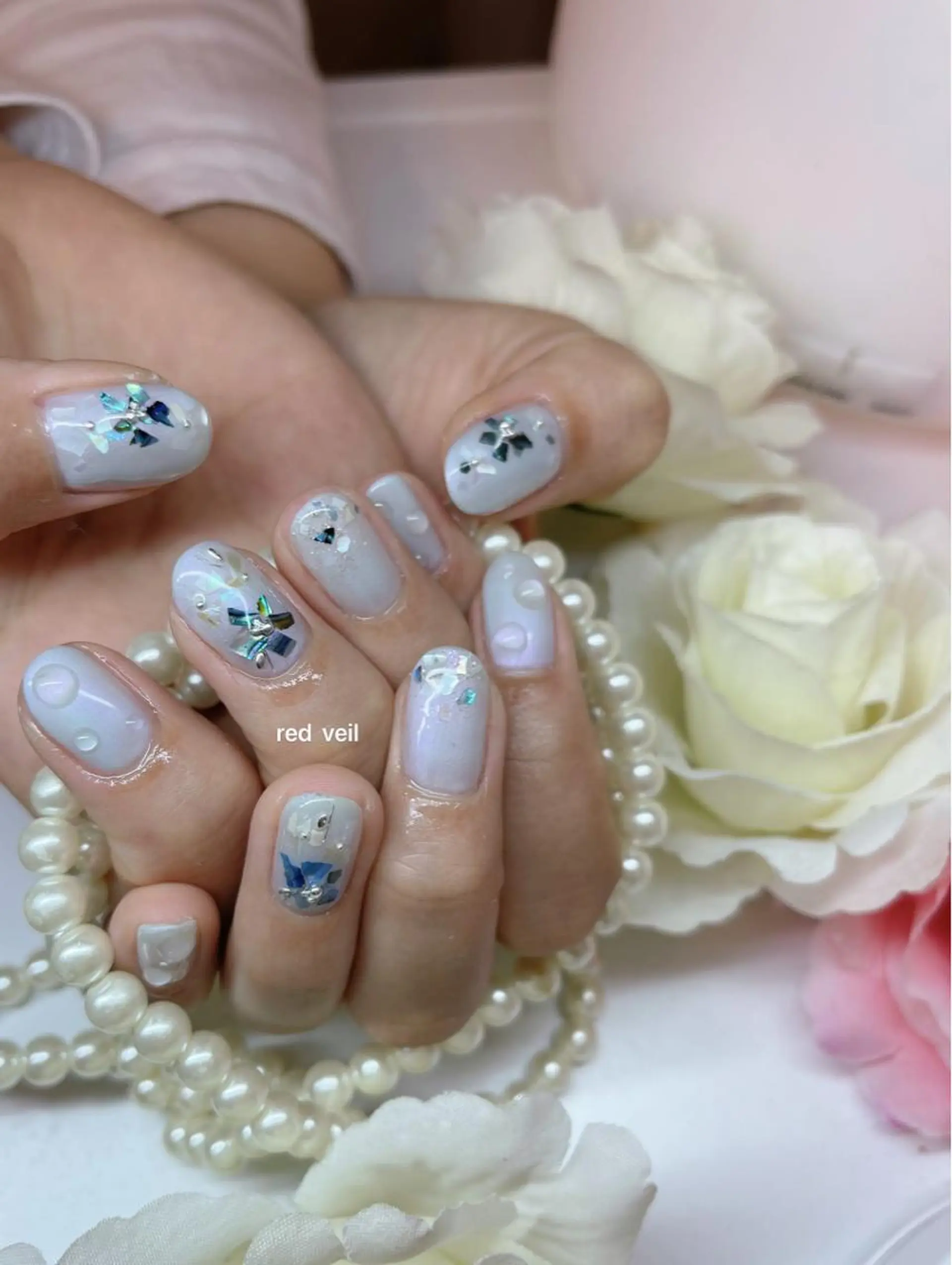 ミディアム ネイル 長さ出し専門 nynaのネイルデザイン