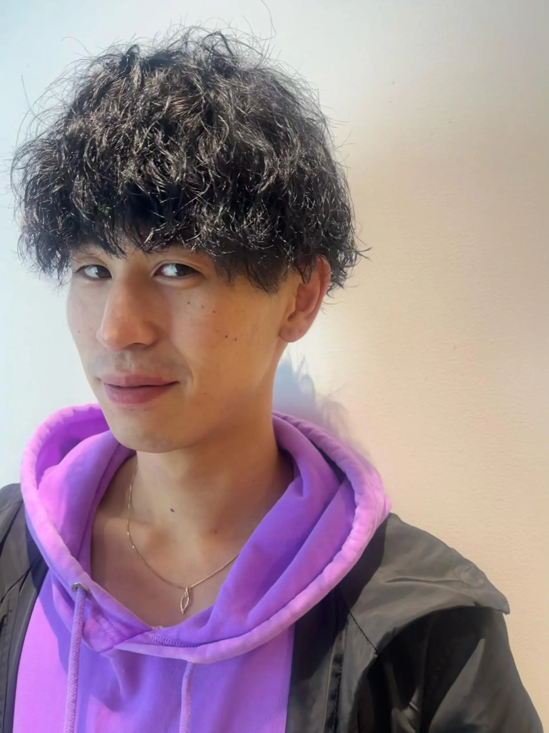 パーマ メンズ カット トリートメント ショート/ボブ/透明 感カラー/高橋あみのヘアスタイル