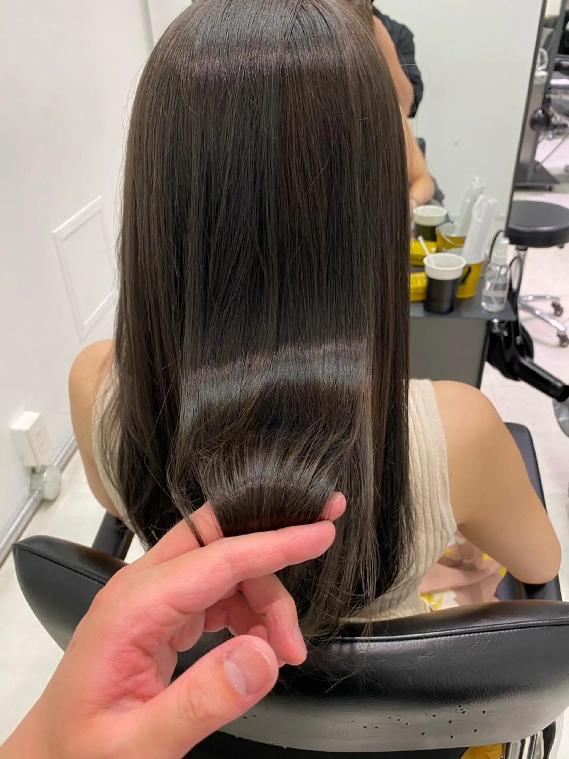 ロング ヘアカラー トリートメント 似合わせ専門美容師 なかじまのヘアスタイル