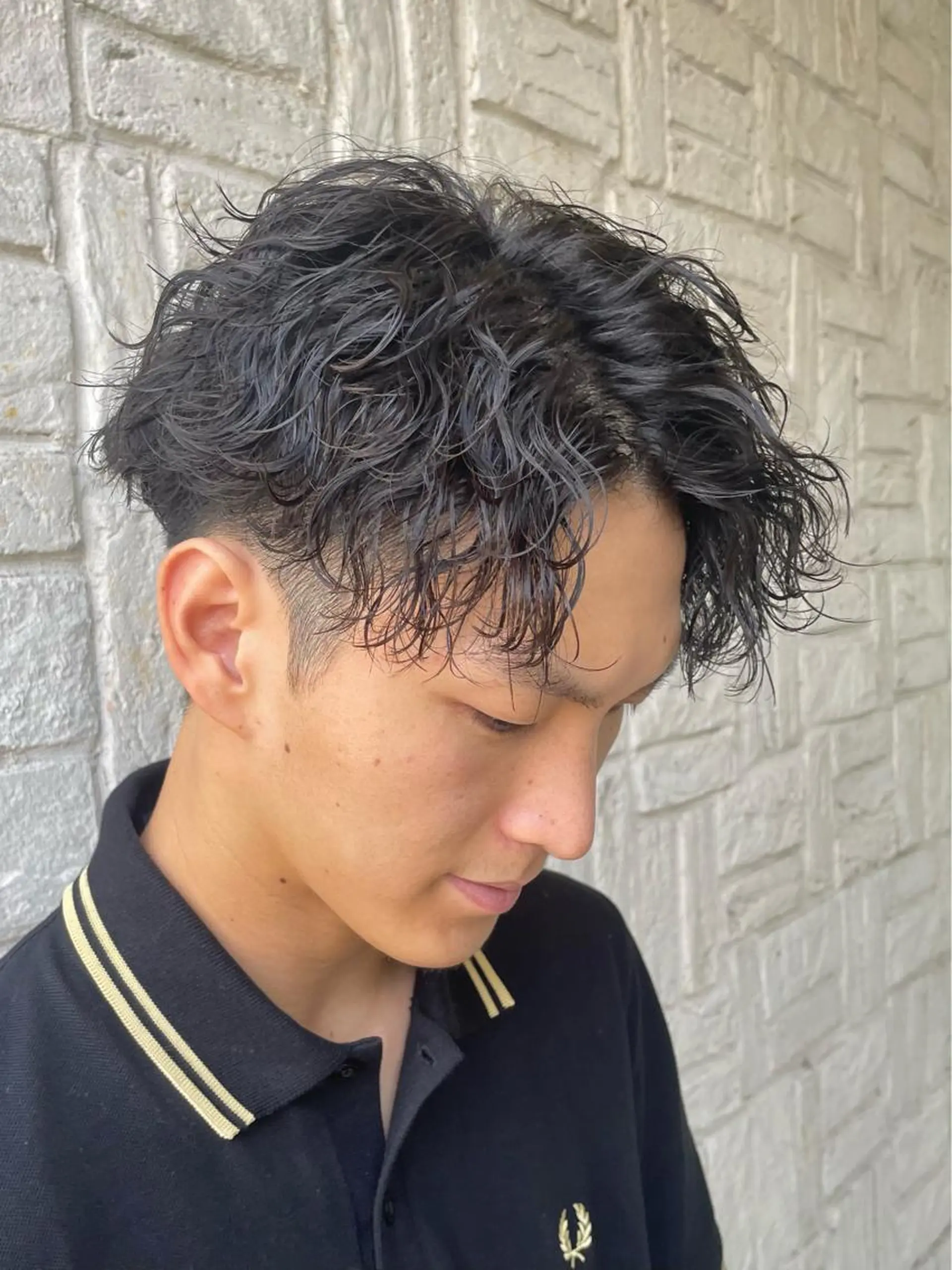 パーマ メンズ メンズパーマ 波巻きパーマ アタ ムのヘアスタイル