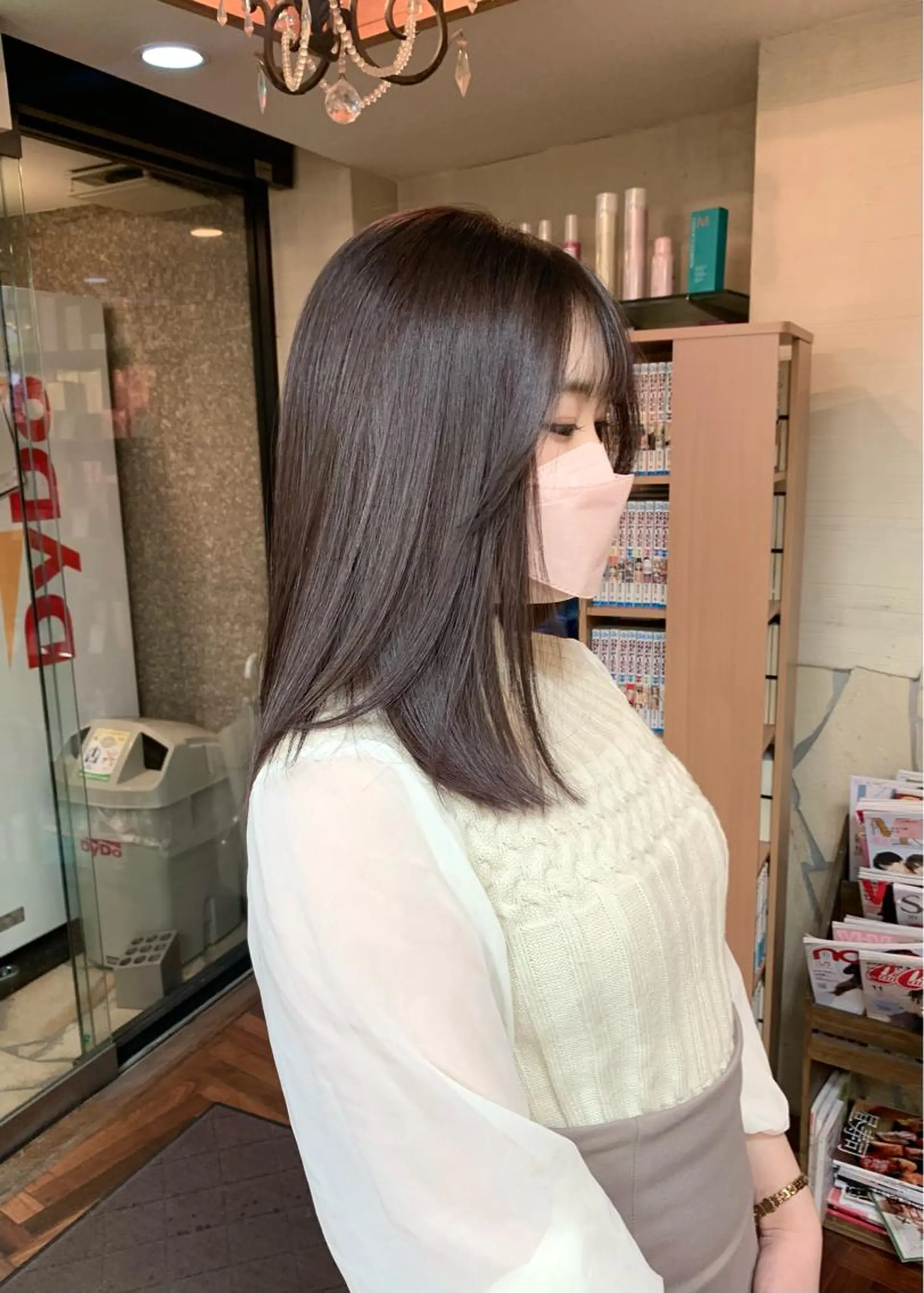 ミディアム カラー ベージュカラー ラベンダーカラー ラベンダーベージュ カット ヘアカラー トリートメント 矢野 晃平のヘアスタイル