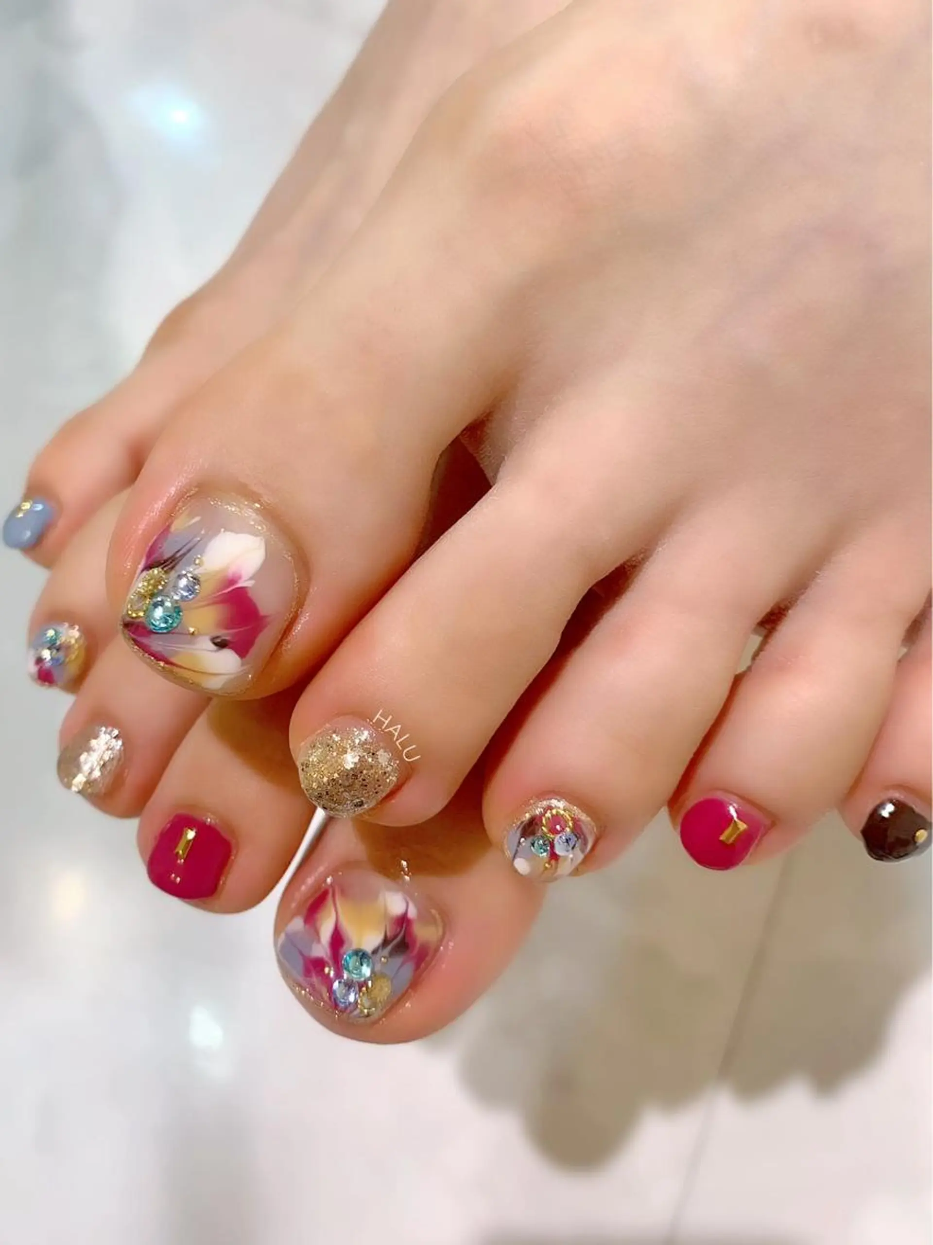 ネイル フットネイル HALU ハルのネイルデザイン