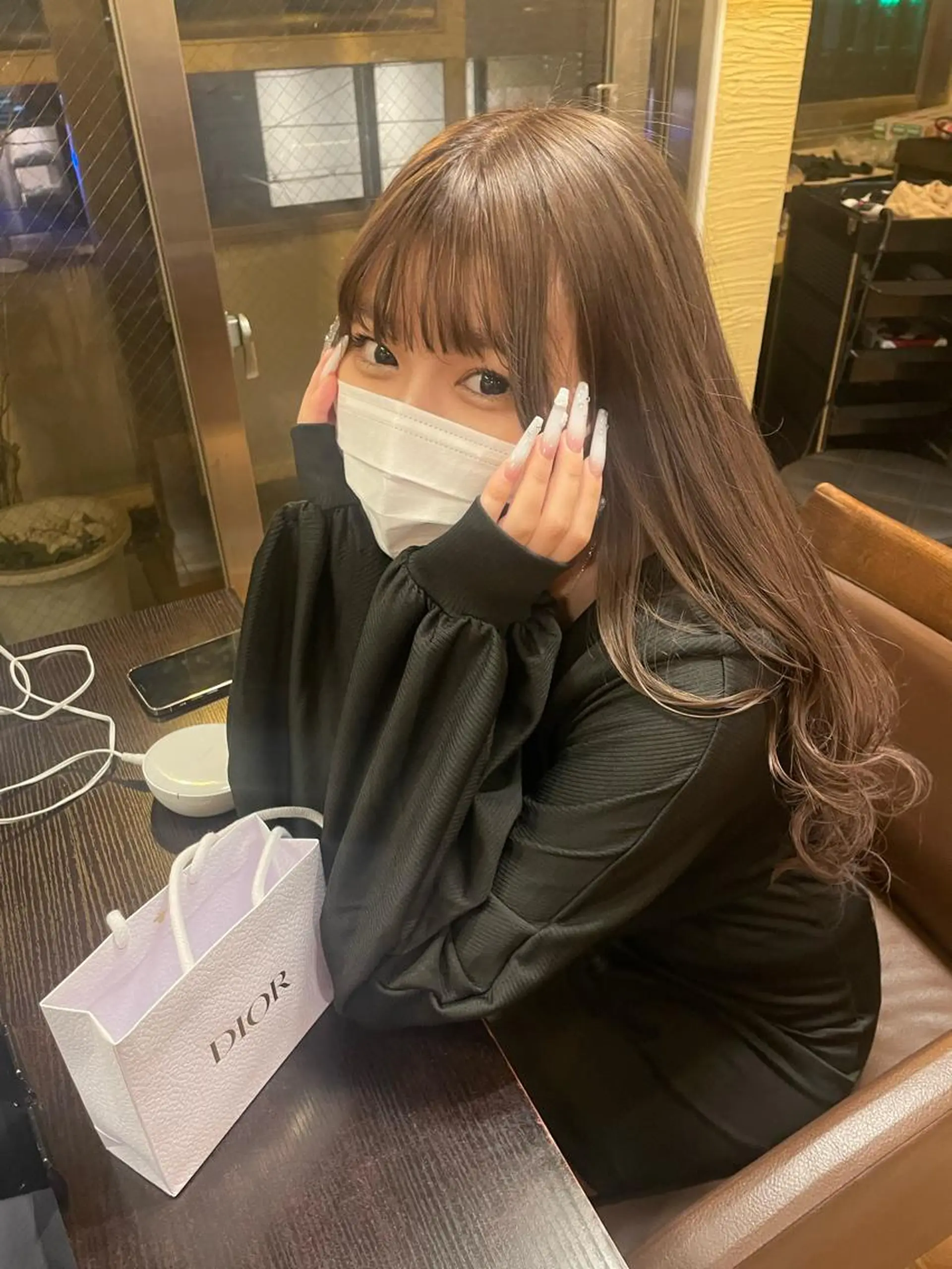 ロング エクステ Tint by alo所属・🐰FUMINA🐰 カットモデルのヘアスタイル