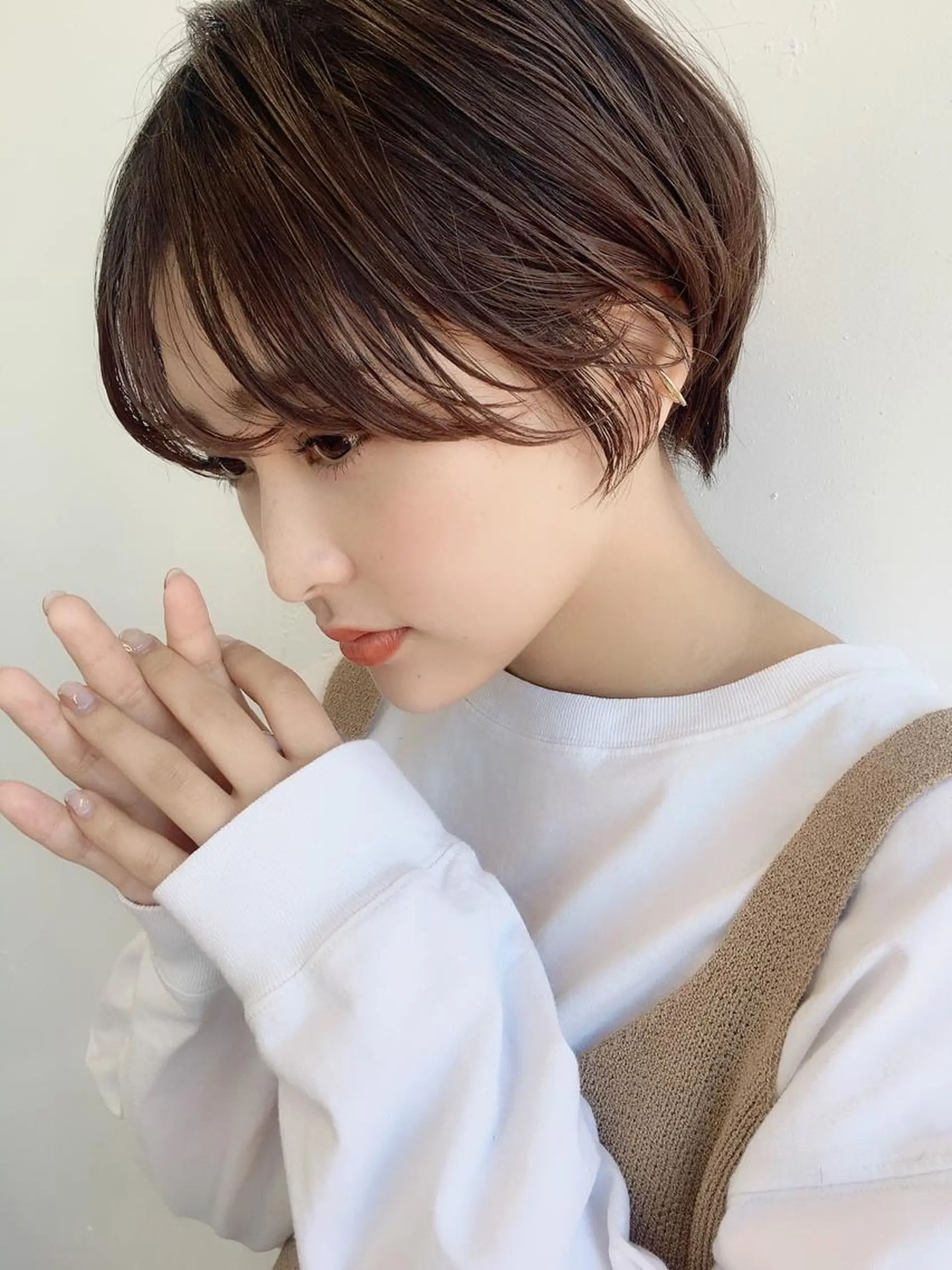 ショート ハンサムショート ショートヘア 鎌倉 彩のヘアスタイル