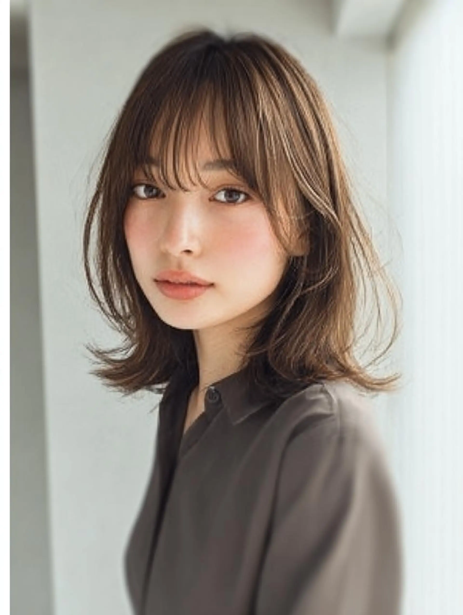 ミディアム ハッシュカット 髪質改善 レイヤーカット 縮毛矯正 トリートメント カット ヘアカラー トリートメント 生艶髪&レイヤー🔔 渋谷お薦めNo.1✨のヘアスタイル