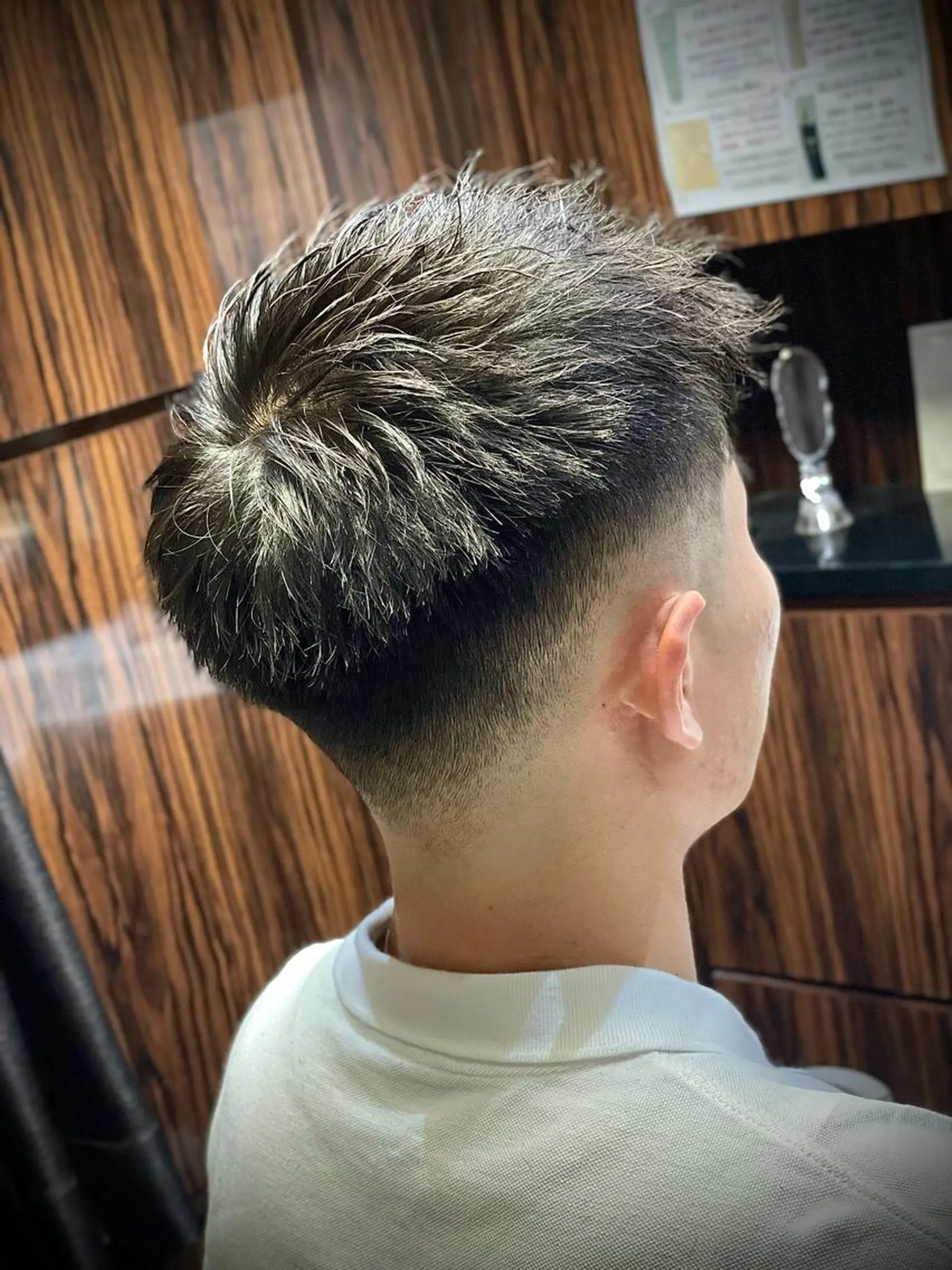 ショート パーマ メンズ 浅見 天翔のヘアスタイル