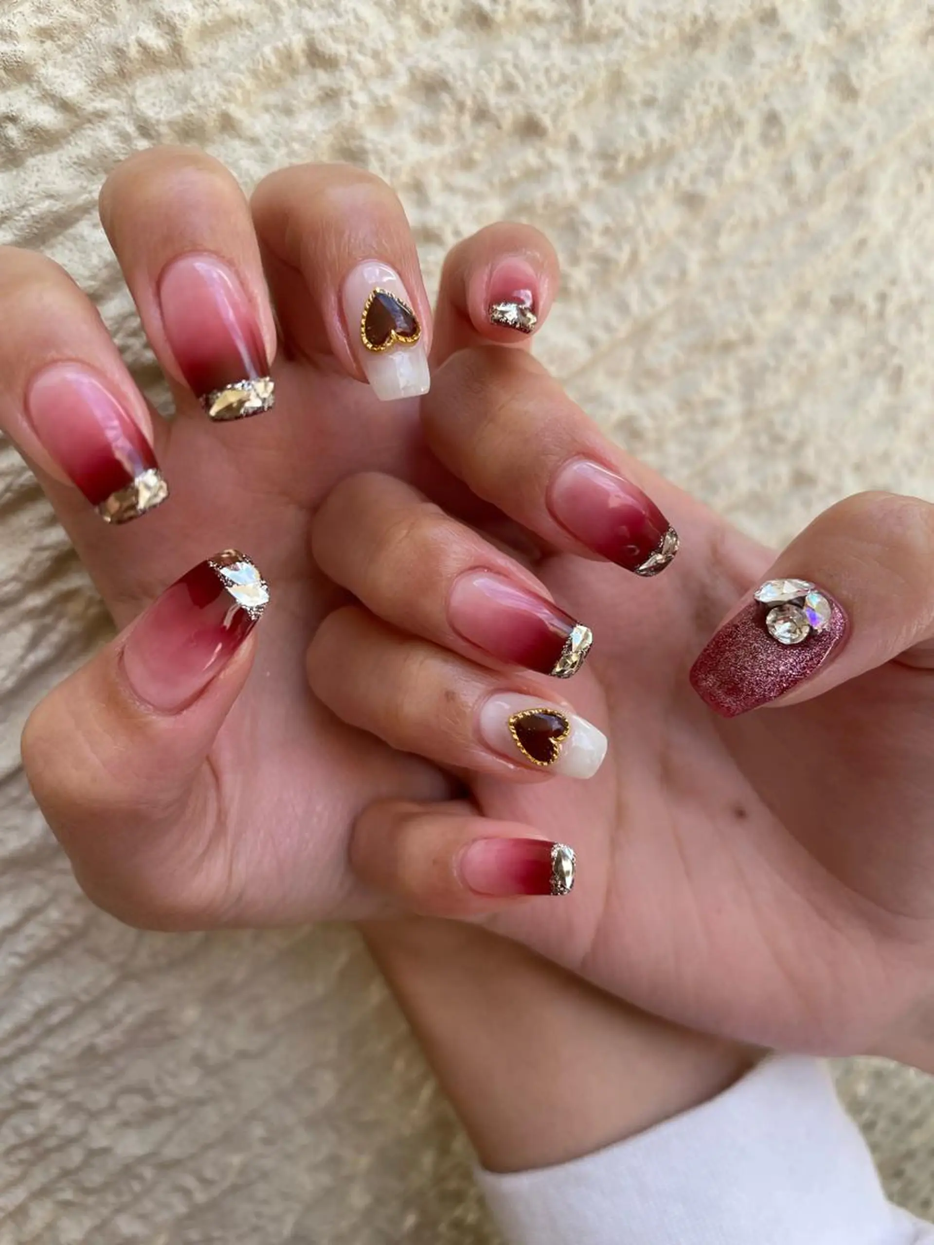 ロング カラー ヘアアレンジ キッズ ネイル マツエク・マツパ アイブロウ 福田 加奈のネイルデザイン