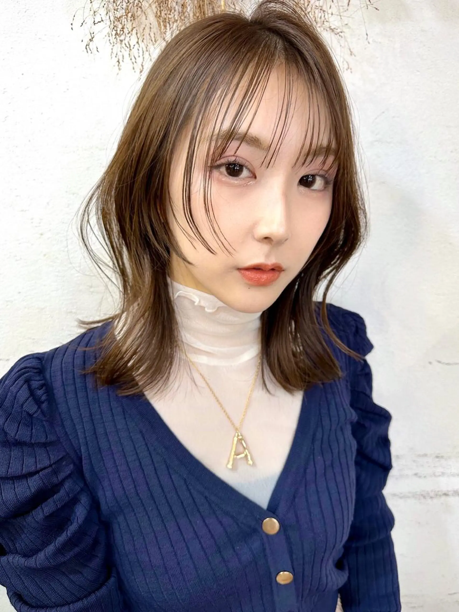 ミディアム カラー カット ヘアカラー トリートメント トレンドヘア🌿 chinariのヘアスタイル