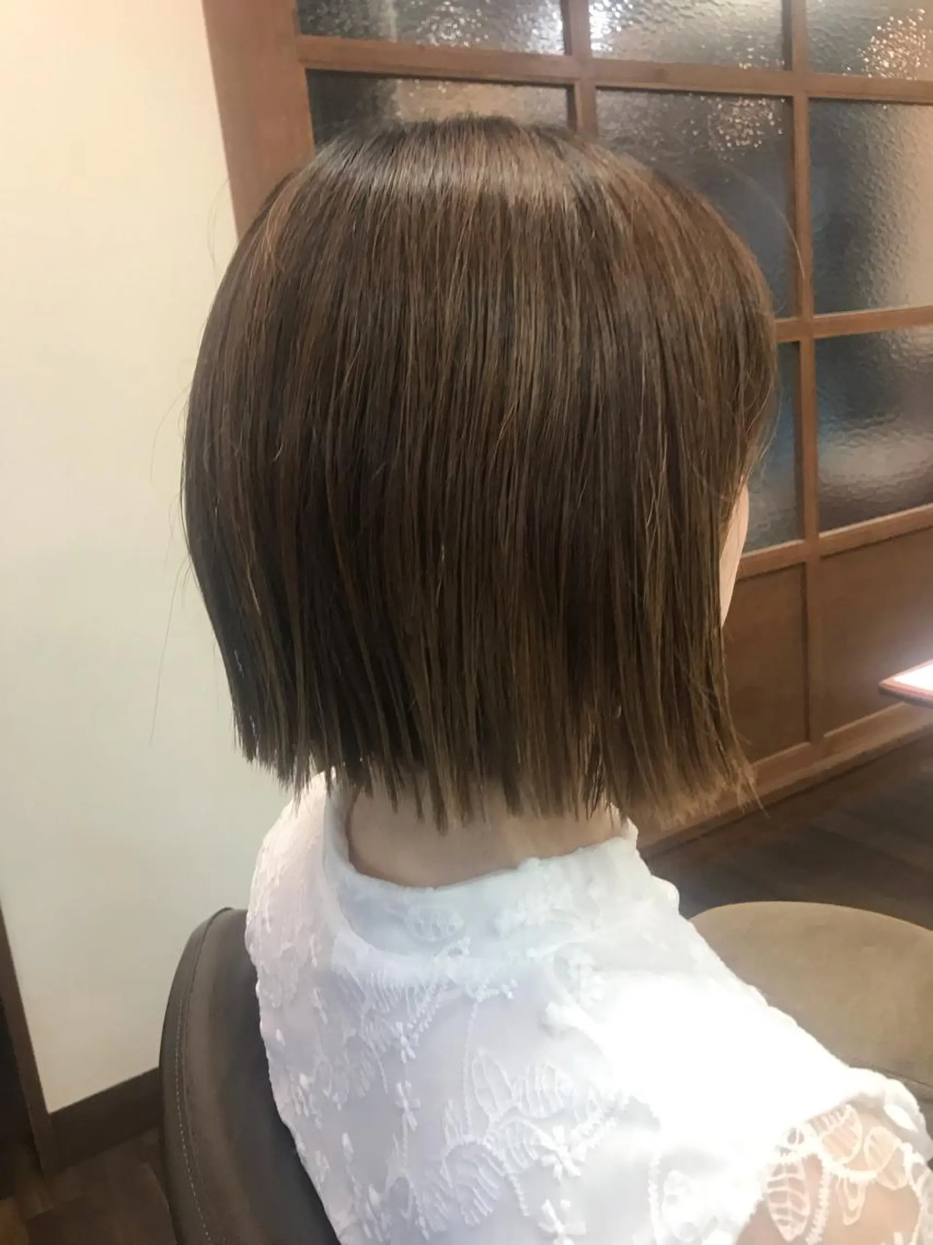 ショート 切りっぱなしボブ ボブ 西川 佑樹のヘアスタイル