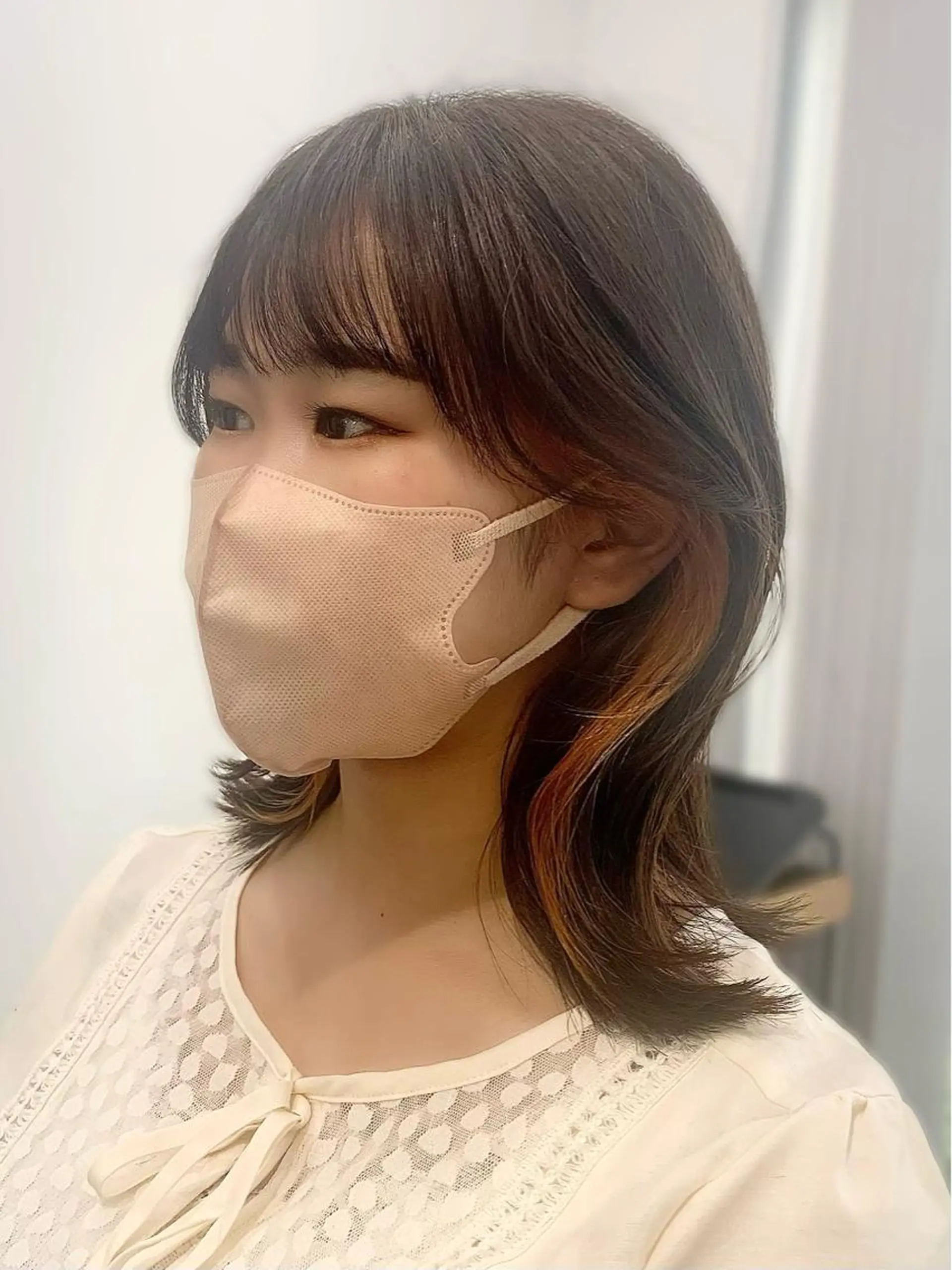 セミロング カラー パーマ ヘアアレンジ メンズ キッズ ネイル マツエク・マツパ アイブロウ カット ヘアカラー レイヤーカット 🌿透け感カラーのヘアスタイル