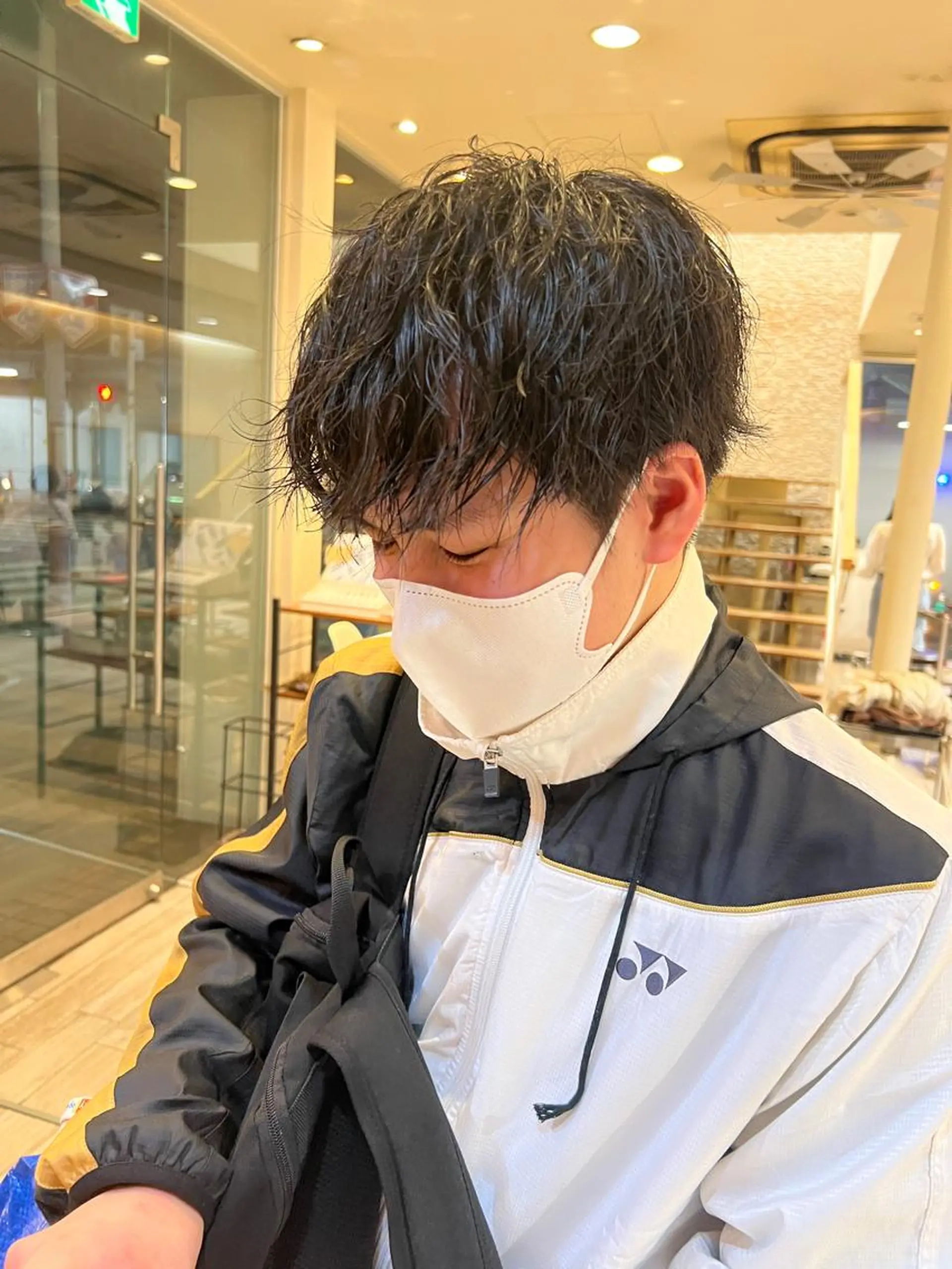 パーマ メンズ Ore🫧タナカマヤ /柔らかい質感カラーのヘアスタイル