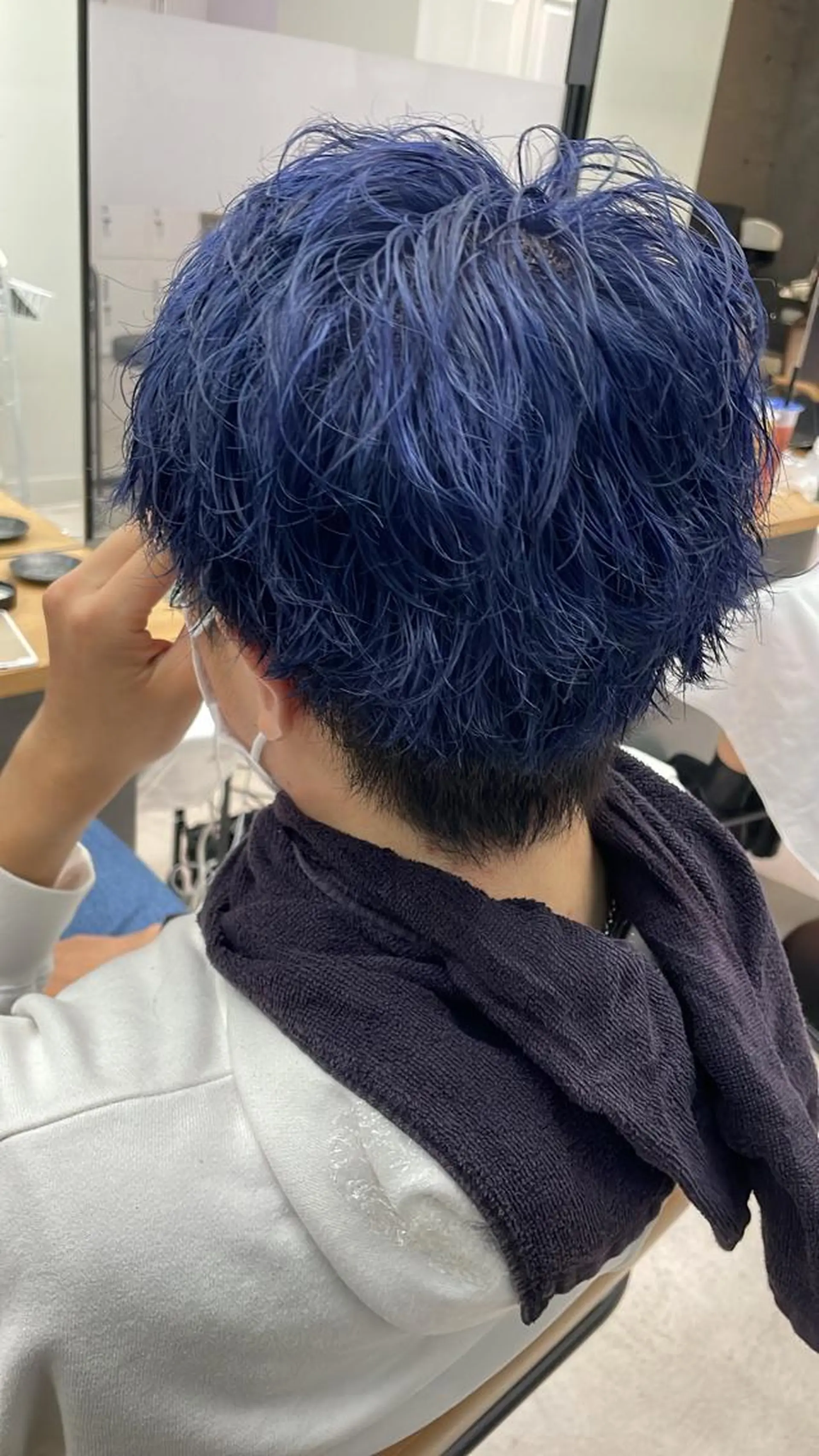 ショート カラー メンズ yu-kiハイトーン /ブリーチ無しカラーのヘアスタイル