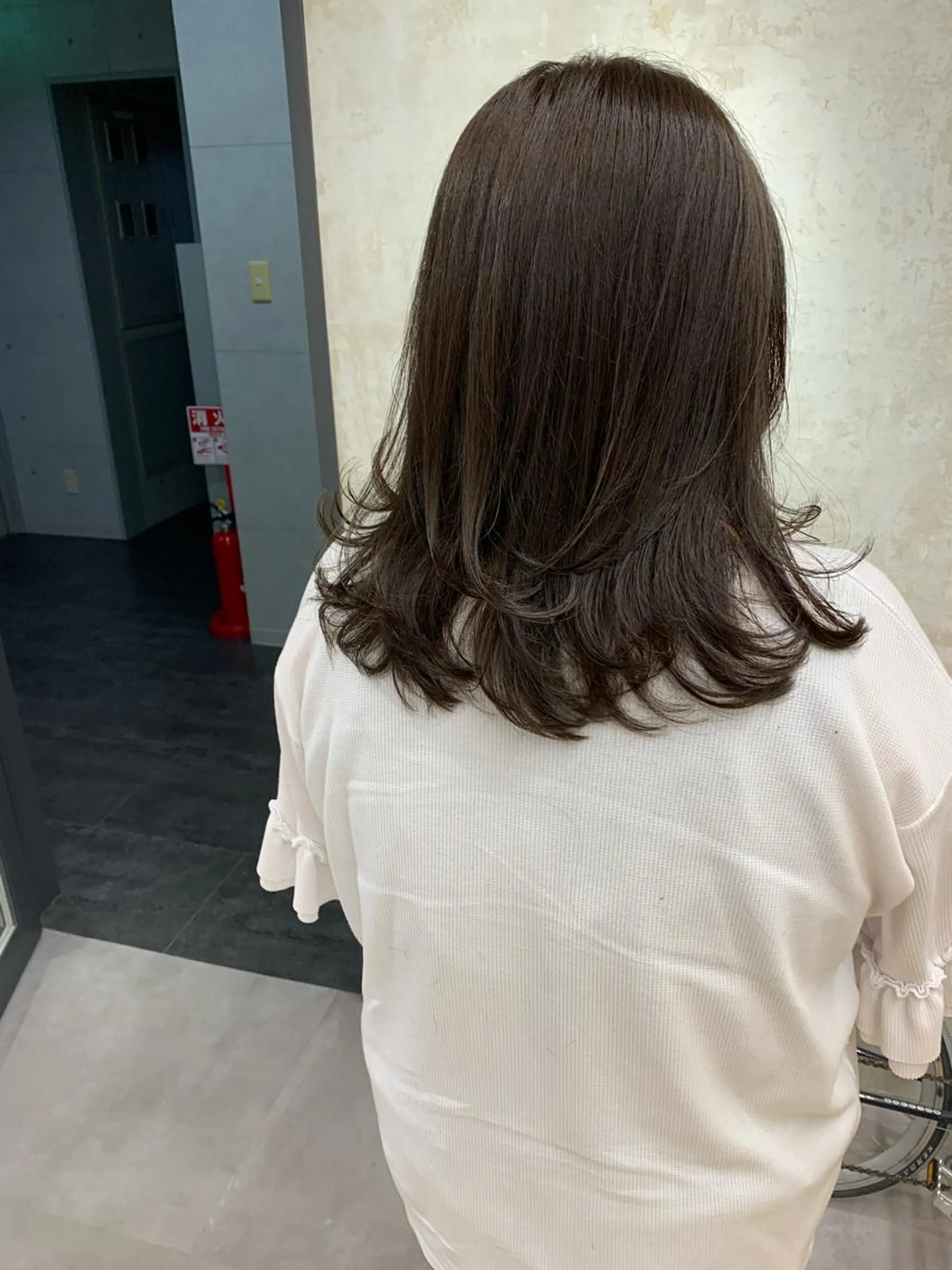 ミディアム カラー カット ヘアカラー トリートメント ルーチェヘアー 北摂エリアNo.1のヘアスタイル