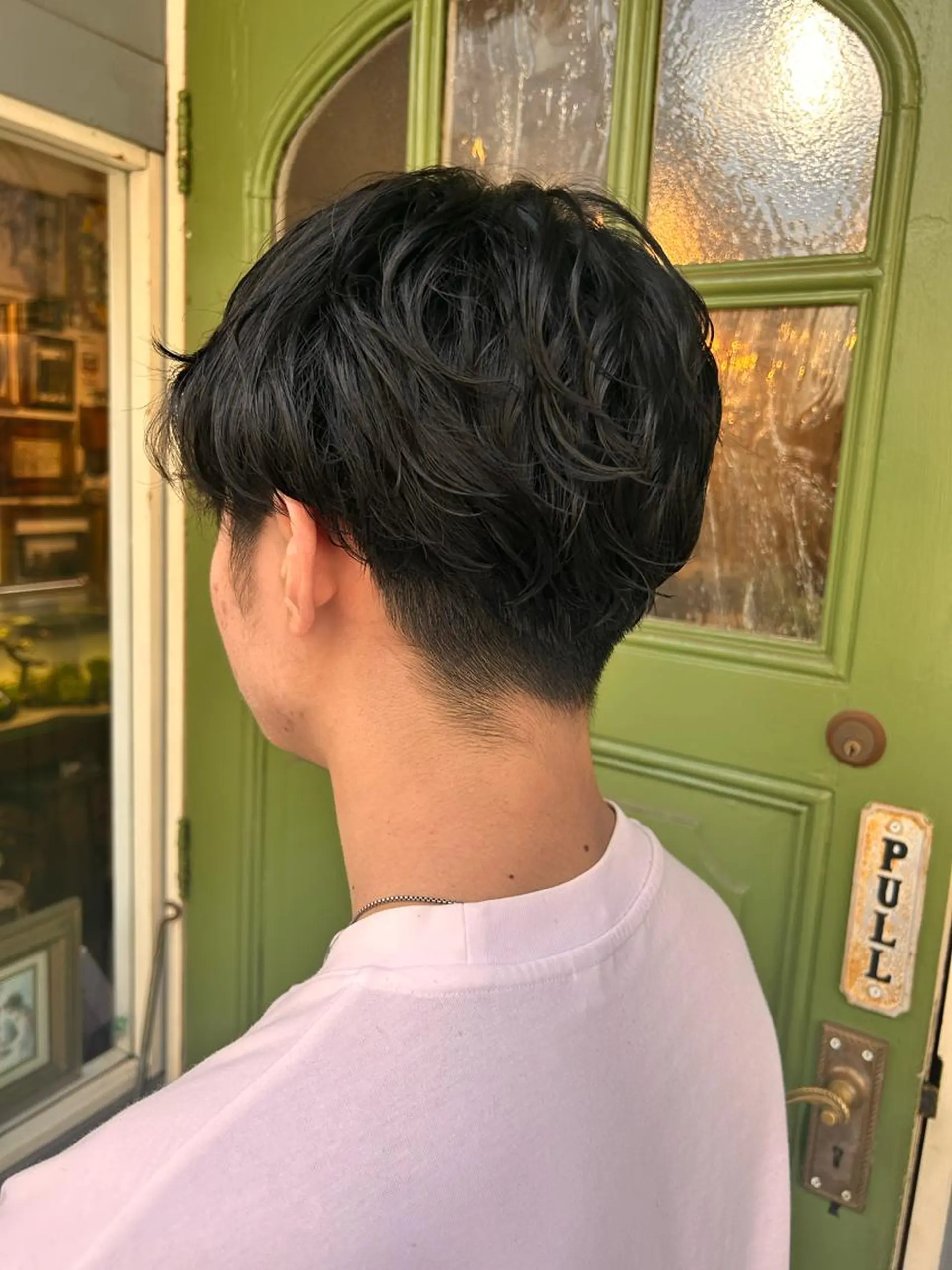 ショート パーマ メンズ メンズパーマ カット パーマ 清水千優/パーマ/透 明感カラー/メンズのヘアスタイル