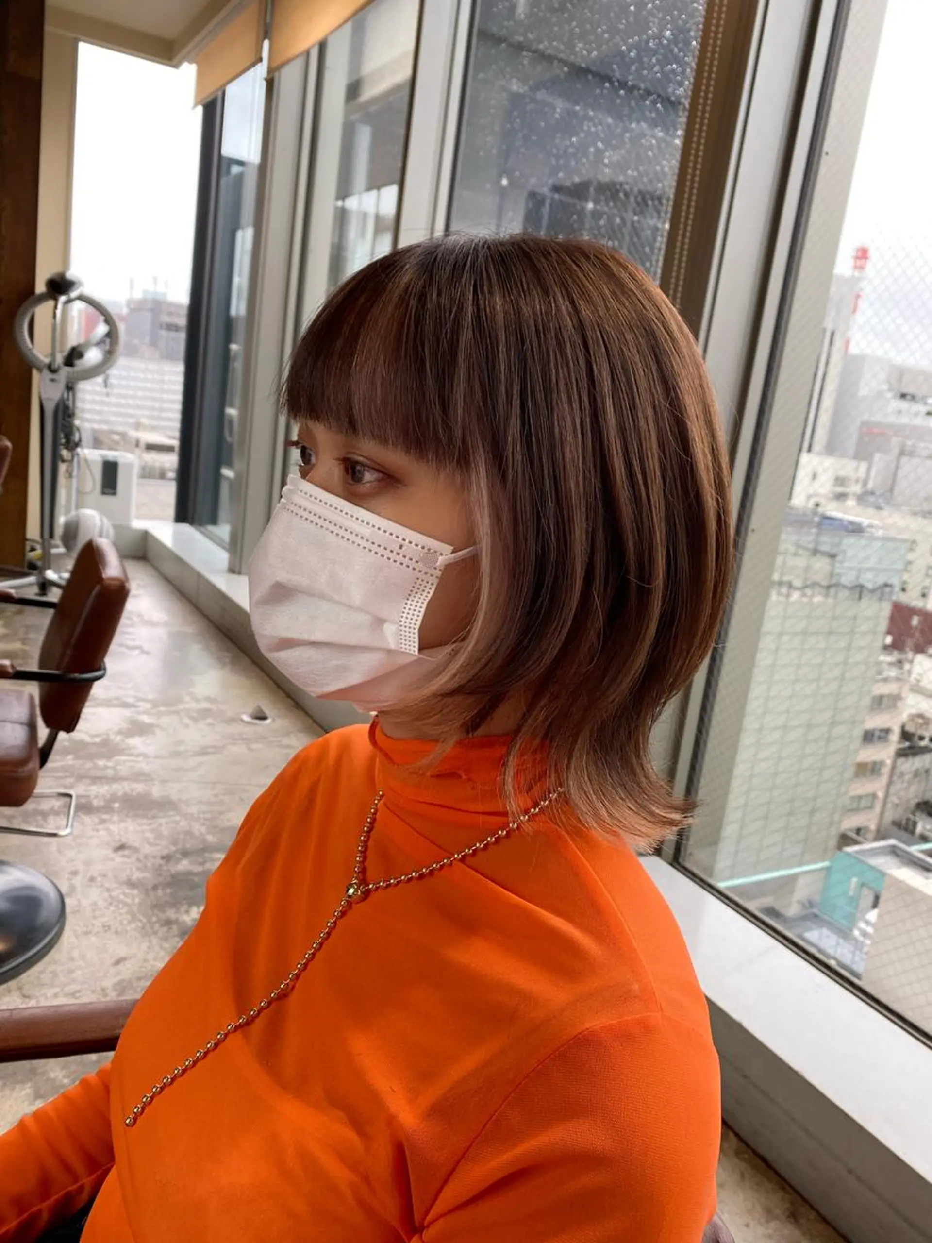 カラー 顔まわりの神様✨ 透明感カラー藤嶋秀幸のヘアスタイル