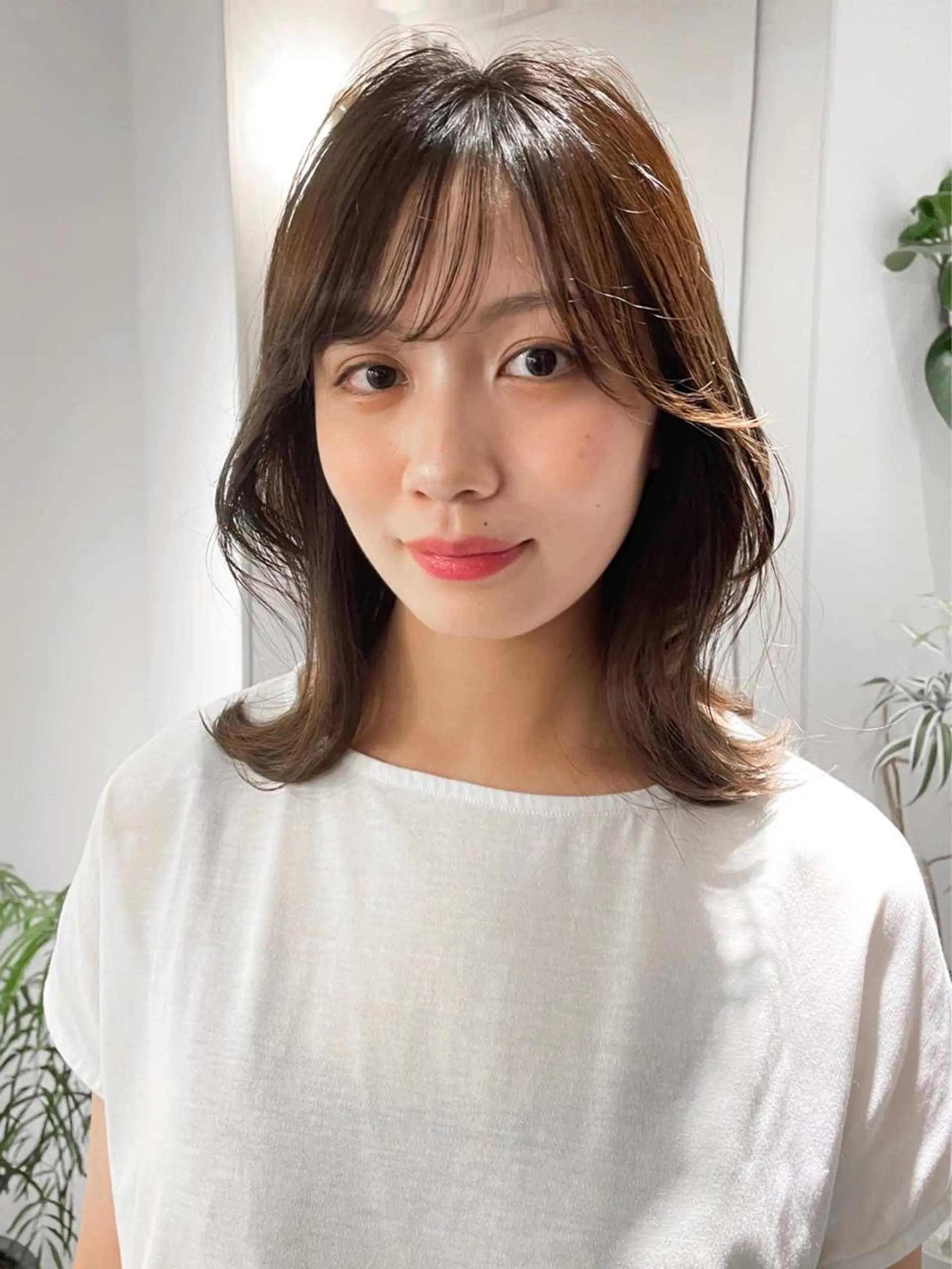 ミディアム くびれヘア fifth天神/末廣 和也のヘアスタイル