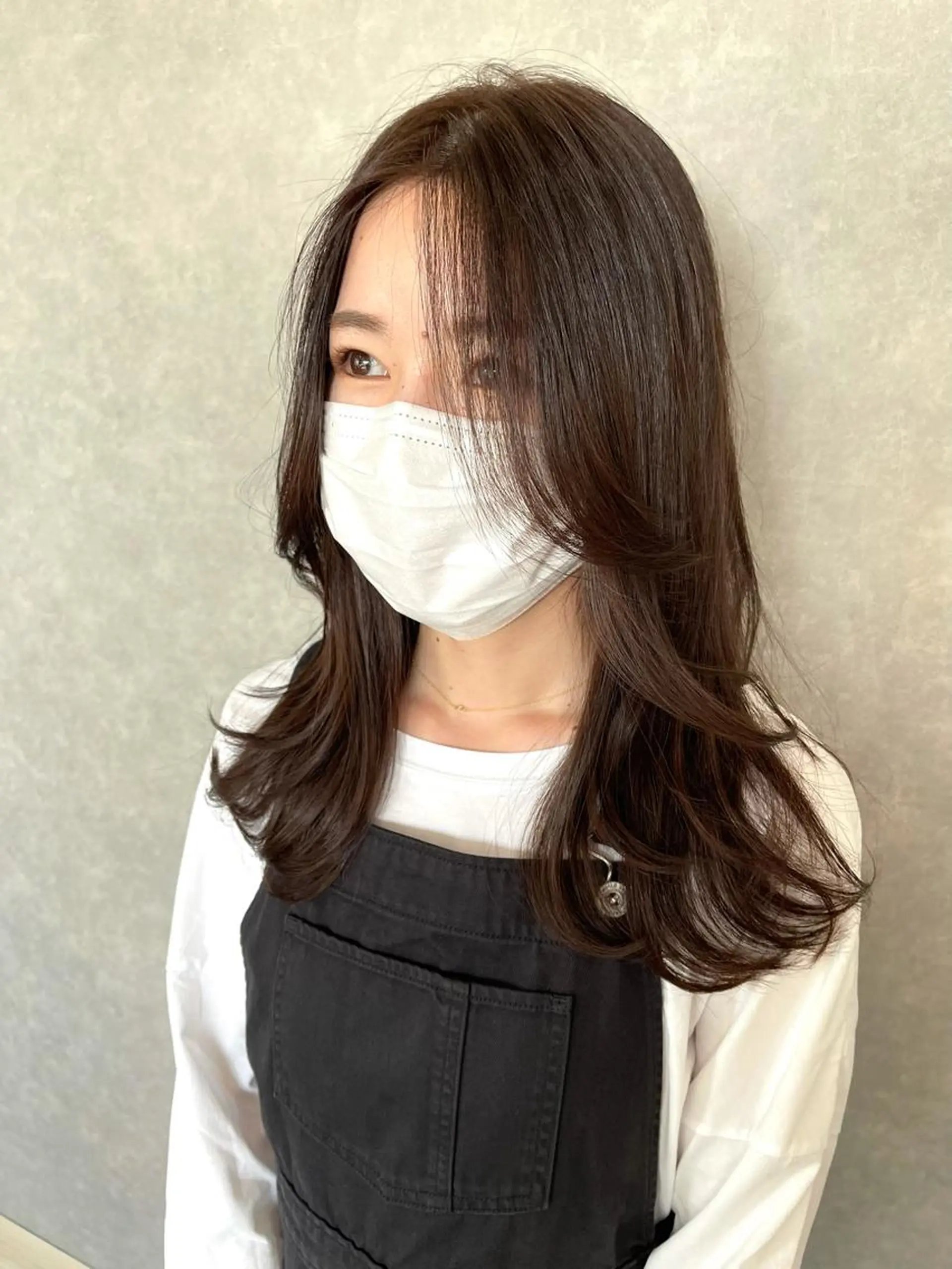 セミロング カラー 韓国風ヘア 一ノ瀬 暁のヘアスタイル