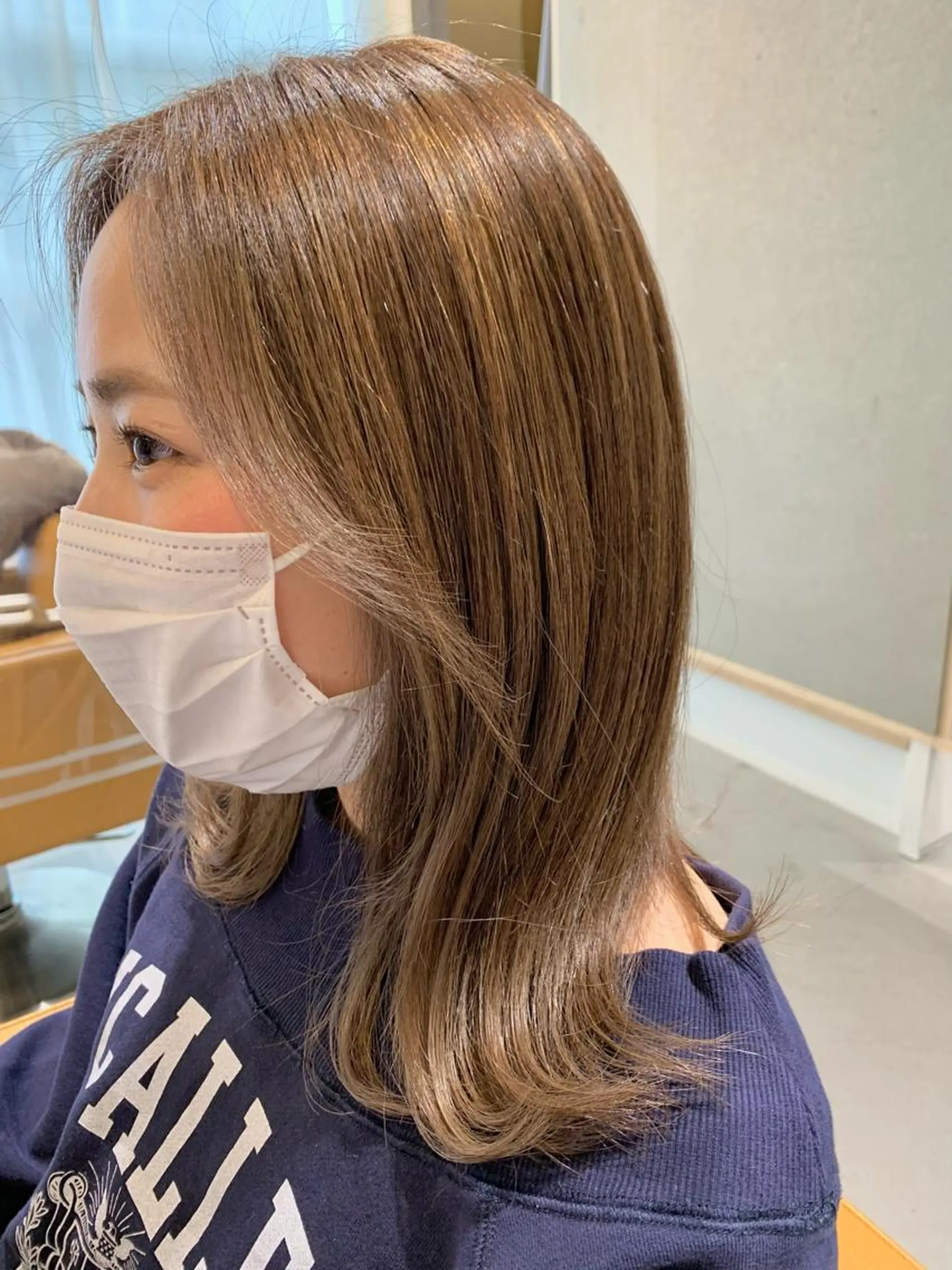 ミディアム カラー 縮毛矯正×艶カラー /中村勇太のヘアスタイル