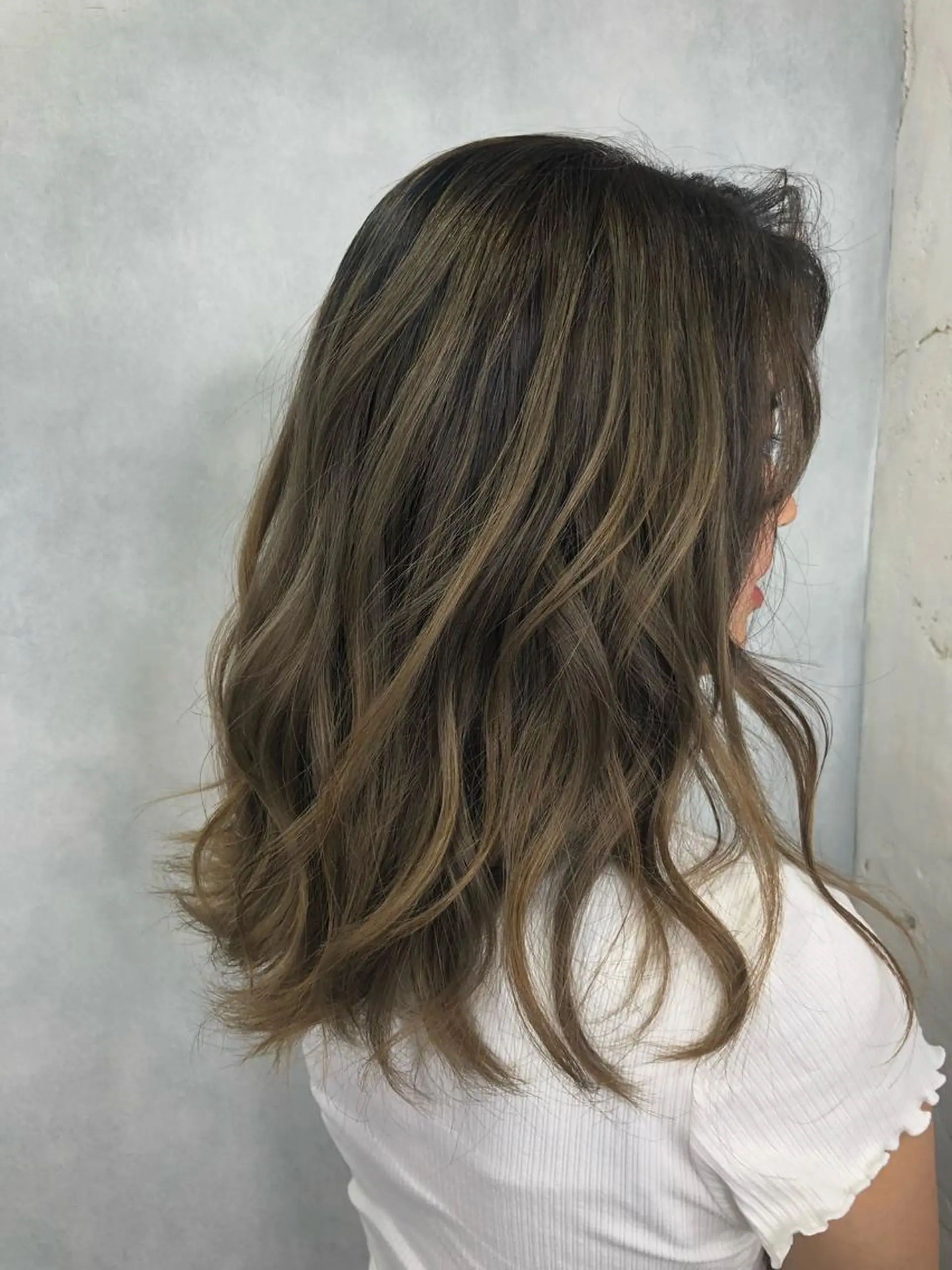 セミロング カラー welring hair salonのヘアスタイル