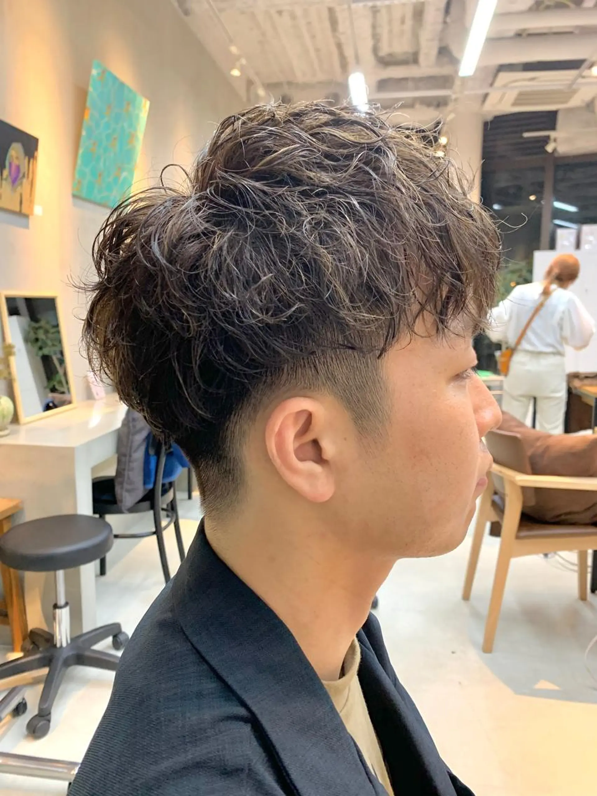 ショート パーマ メンズ カット パーマ mee.urawa所属・似合わせショート×透 明感/やじまたかしのヘアスタイル