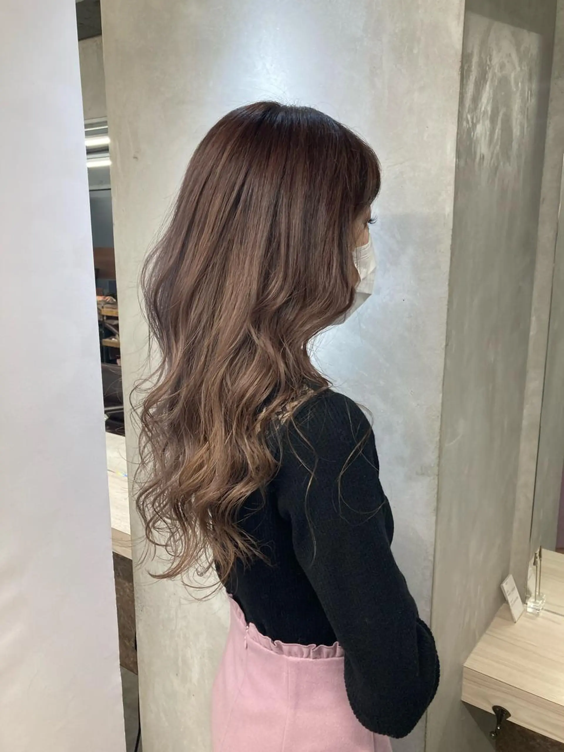 ロング カラー ベージュカラー ヘアカラー ブリーチ&似合せボブ 田中寛十のヘアスタイル