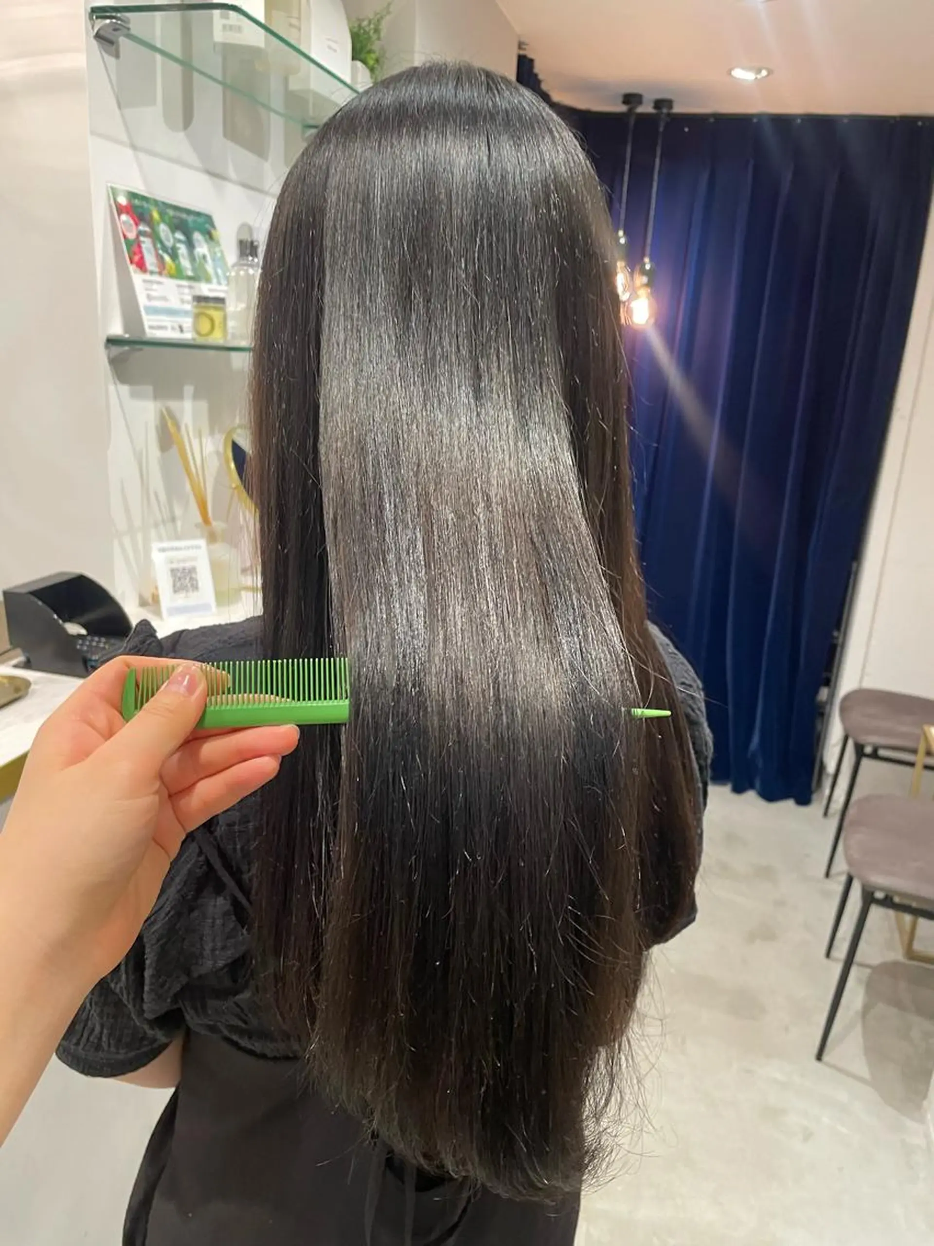 ロング ロング トリートメント 縮毛矯正 レイヤー♡ 石川優奈のヘアスタイル