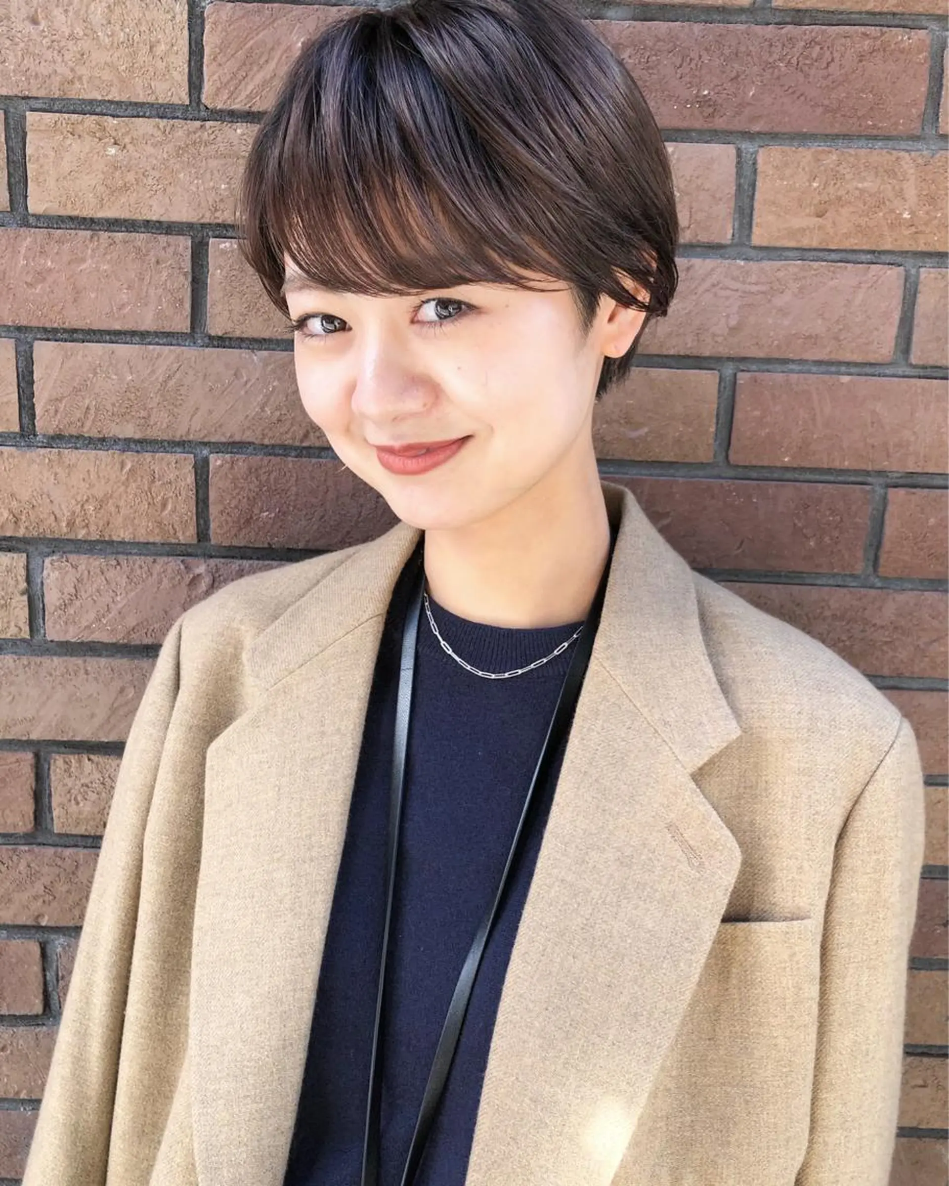 ショート カラー ベージュカラー ピンクカラー ピンクベージュ ショートヘア カット ヘアカラー トリートメント センスをお届けします 大谷将生infpのヘアスタイル