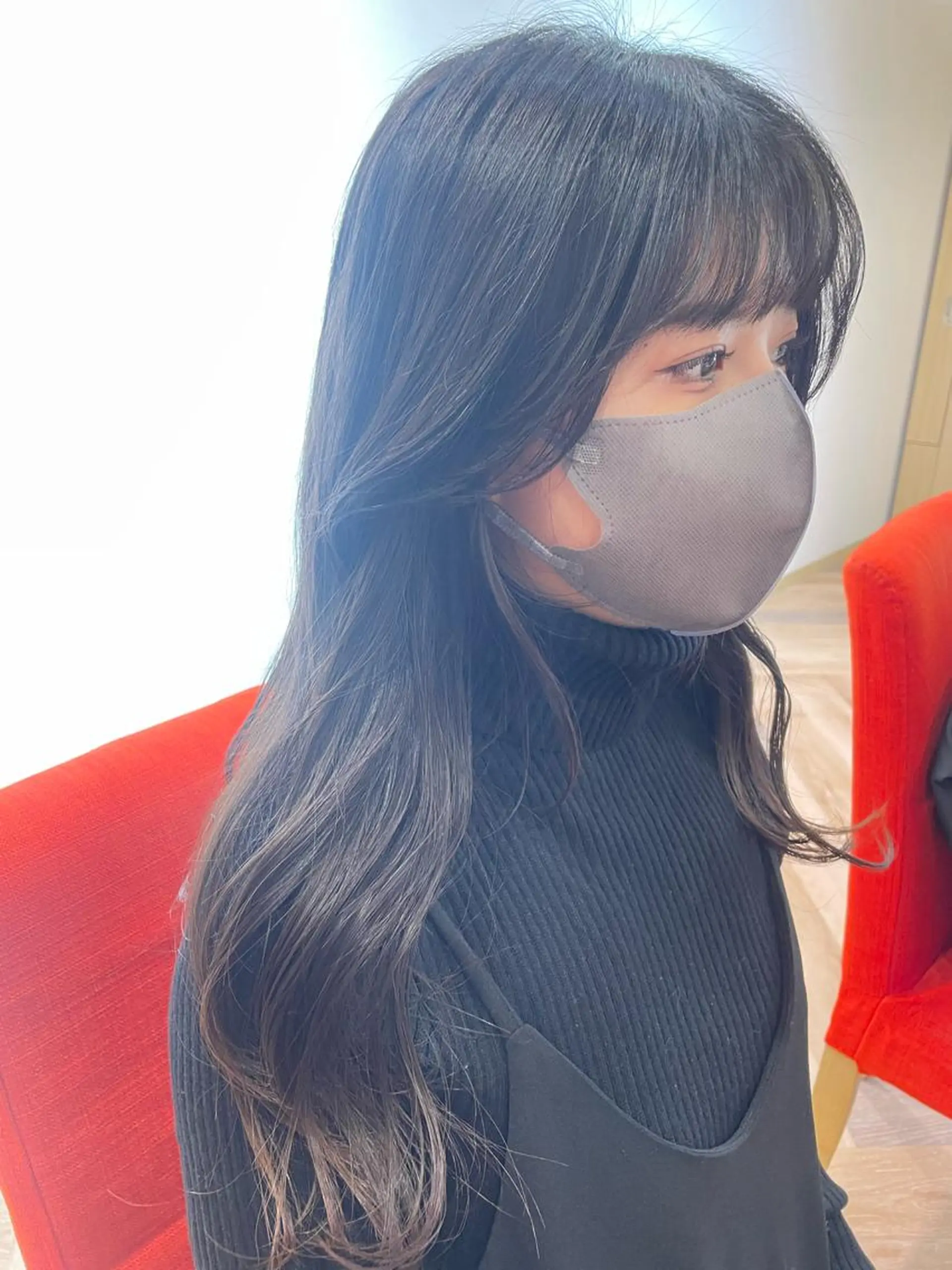 ロング 韓国風ヘア 韓国/顔周りカット /キム チョウヒのヘアスタイル