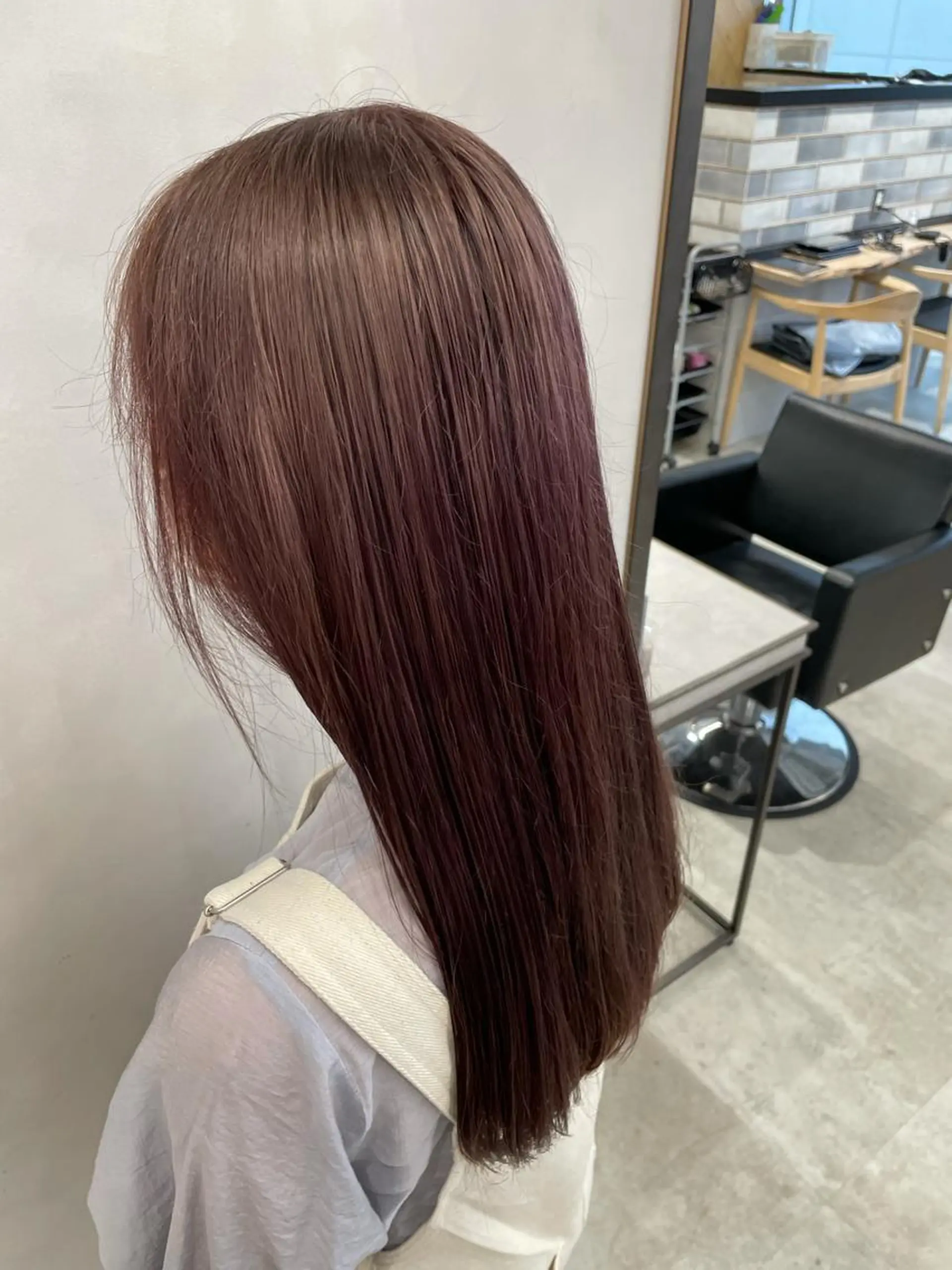 セミロング カラー ベージュカラー ラベンダーカラー ラベンダーベージュ 🔷ダブルカラーハイ トーン🔷櫻井走のヘアスタイル