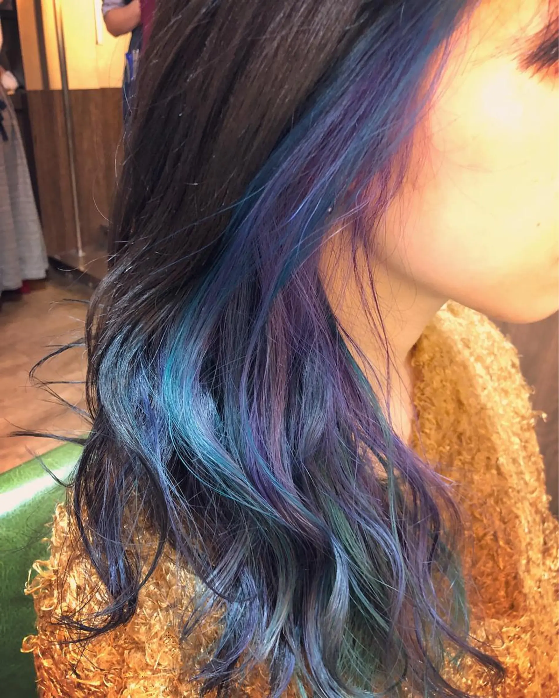 セミロング カラー ユニコーンカラー カット ヘアカラー トリートメント 原宿サロン代表 デザインカラー伊藤卓のヘアスタイル