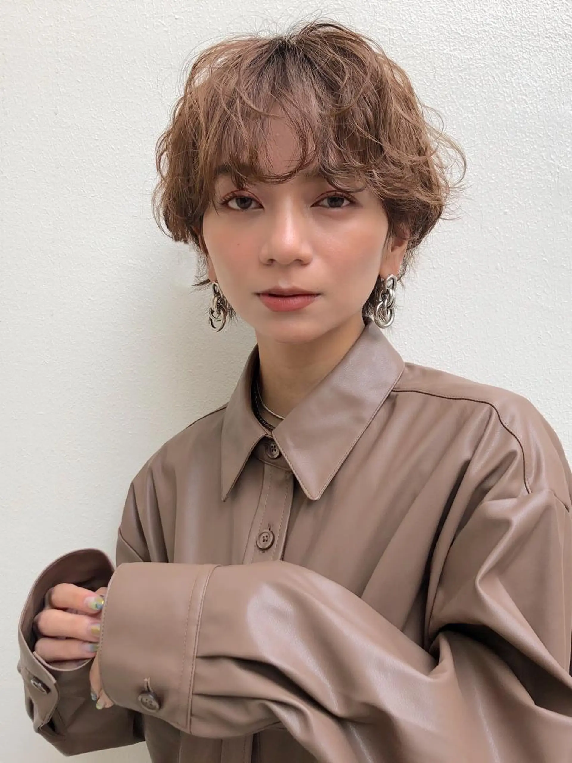 ショート カラー パーマ カット ヘアカラー トリートメント RUKA 美容院×ネイリストのヘアスタイル