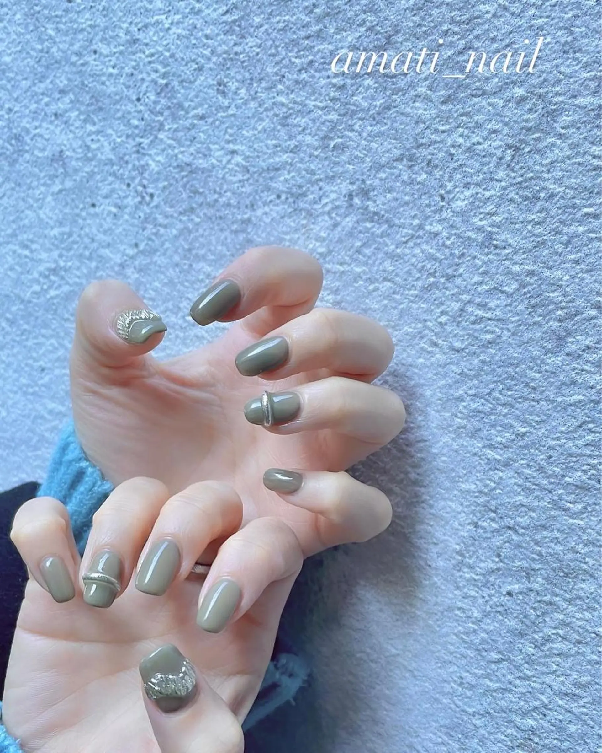 ネイル アニマル柄 マグネットネイル ミラーネイル ニュアンスネイル ワンカラーネイル ハンドネイル amati_nail TAKAKOのネイルデザイン