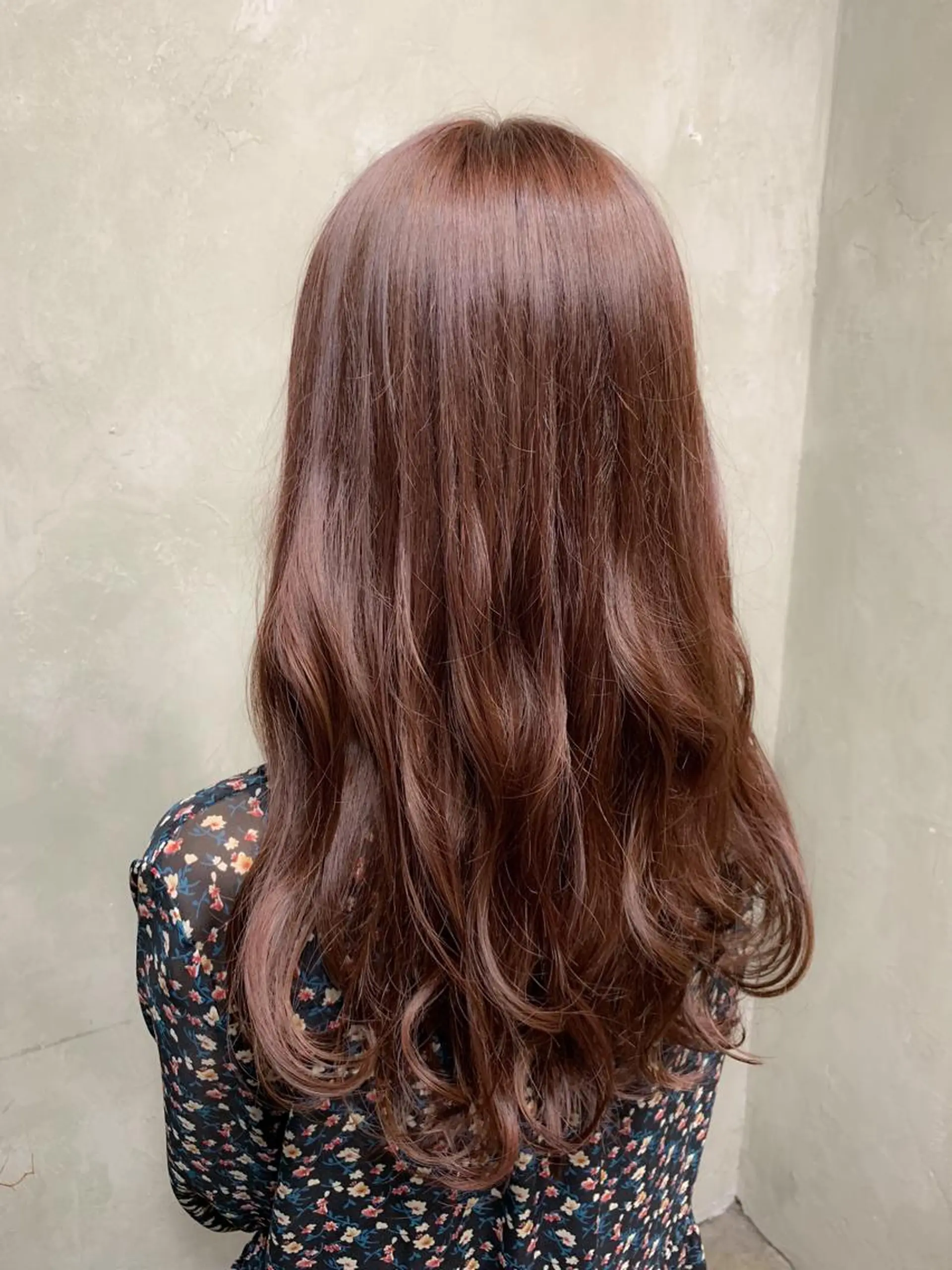 ロング オレンジブラウン ヘアカラー トリートメント 美髪✨髪質改善 &艶カラーmanaeのヘアスタイル