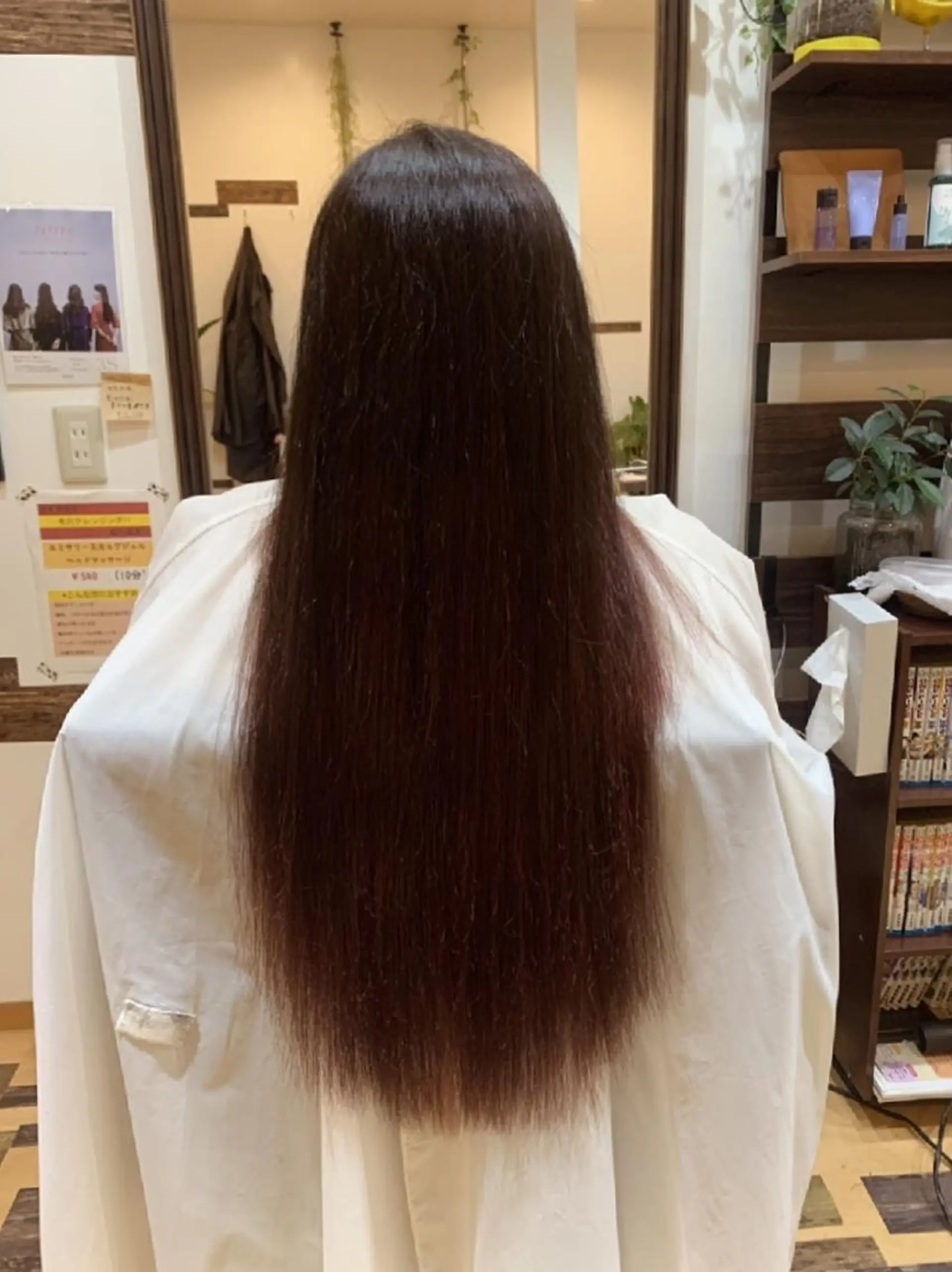 ロング カラー カシス レッドカラー サトウ シューイチのヘアスタイル