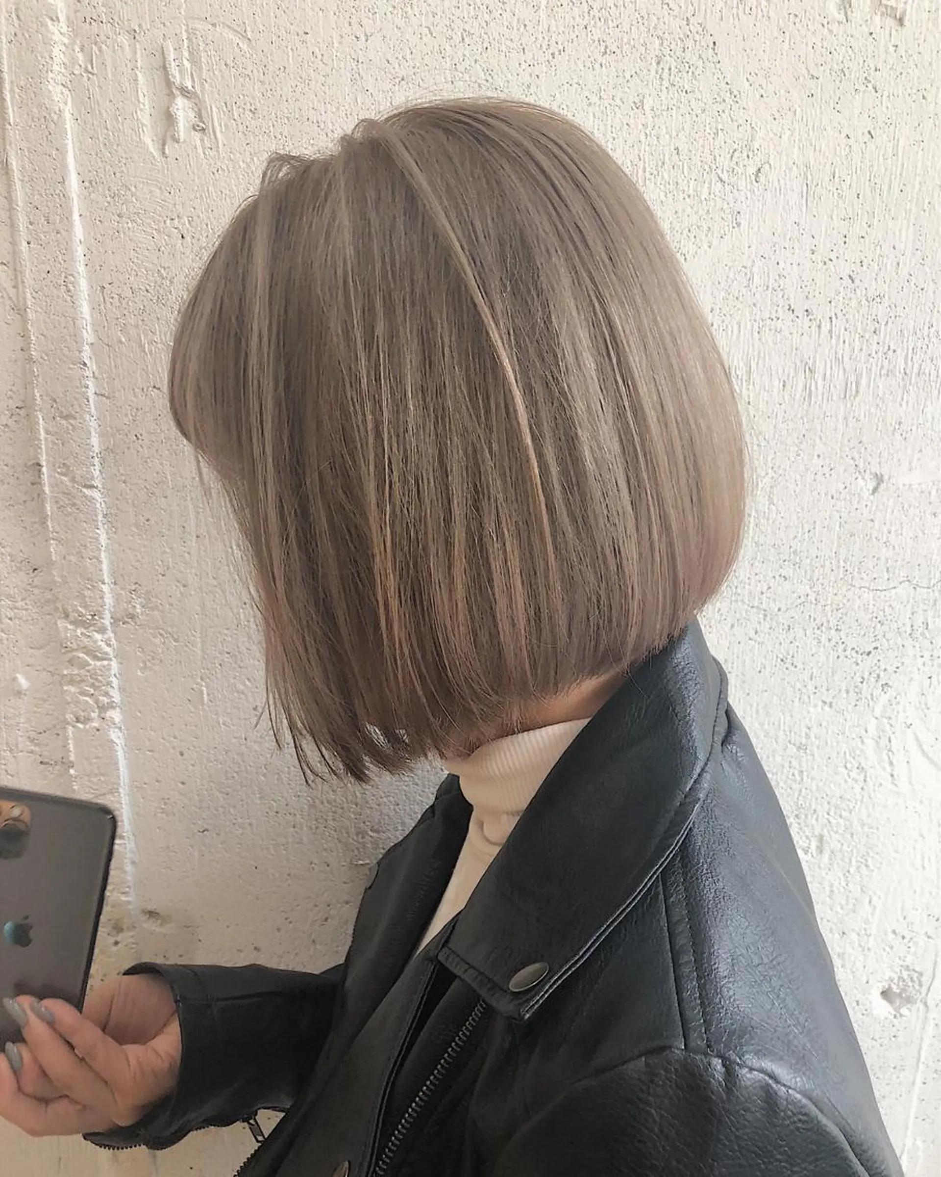 ミディアム ヘアカラー フジサキ ケンのヘアスタイル