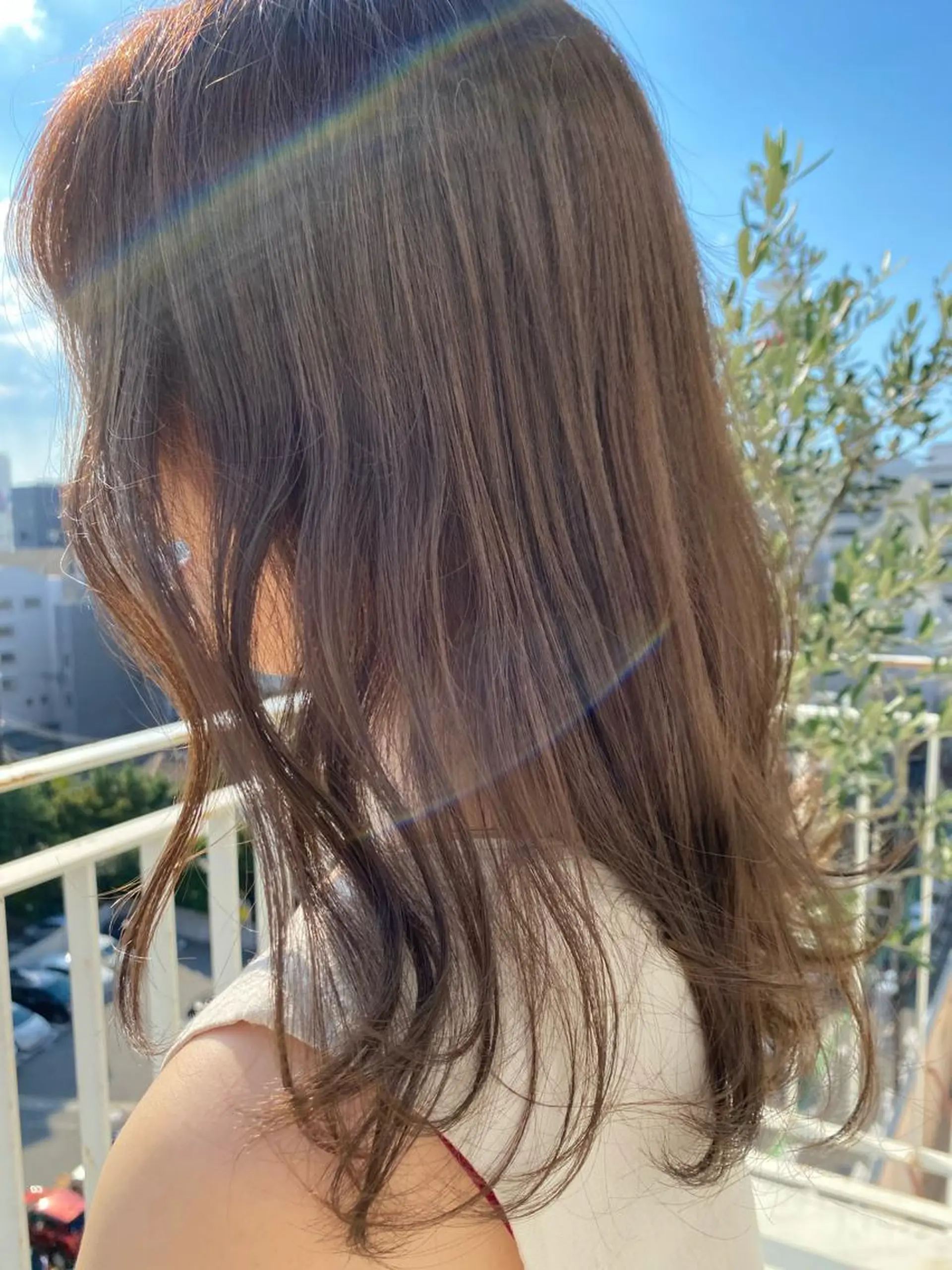 セミロング レイヤーパーマ🤍 Reiのヘアスタイル