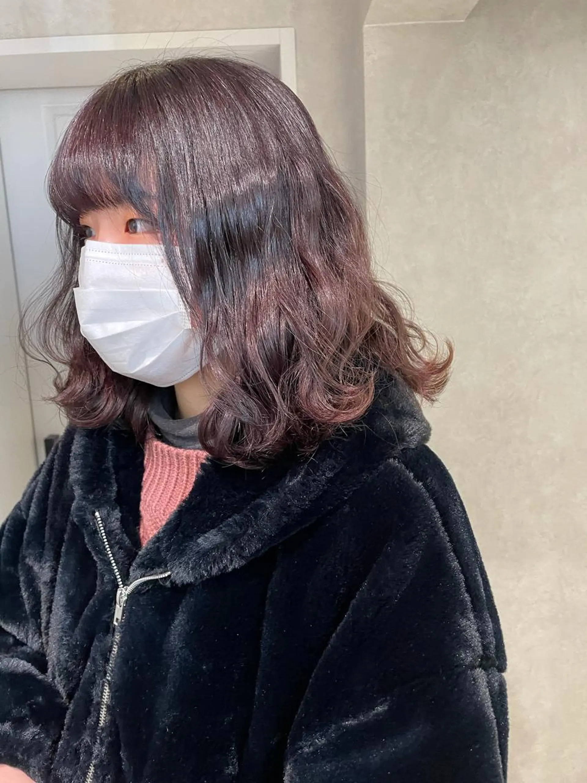 ミディアム カラー ヘアカラー ナチュラル透明感🌱 小山美樹子のヘアスタイル