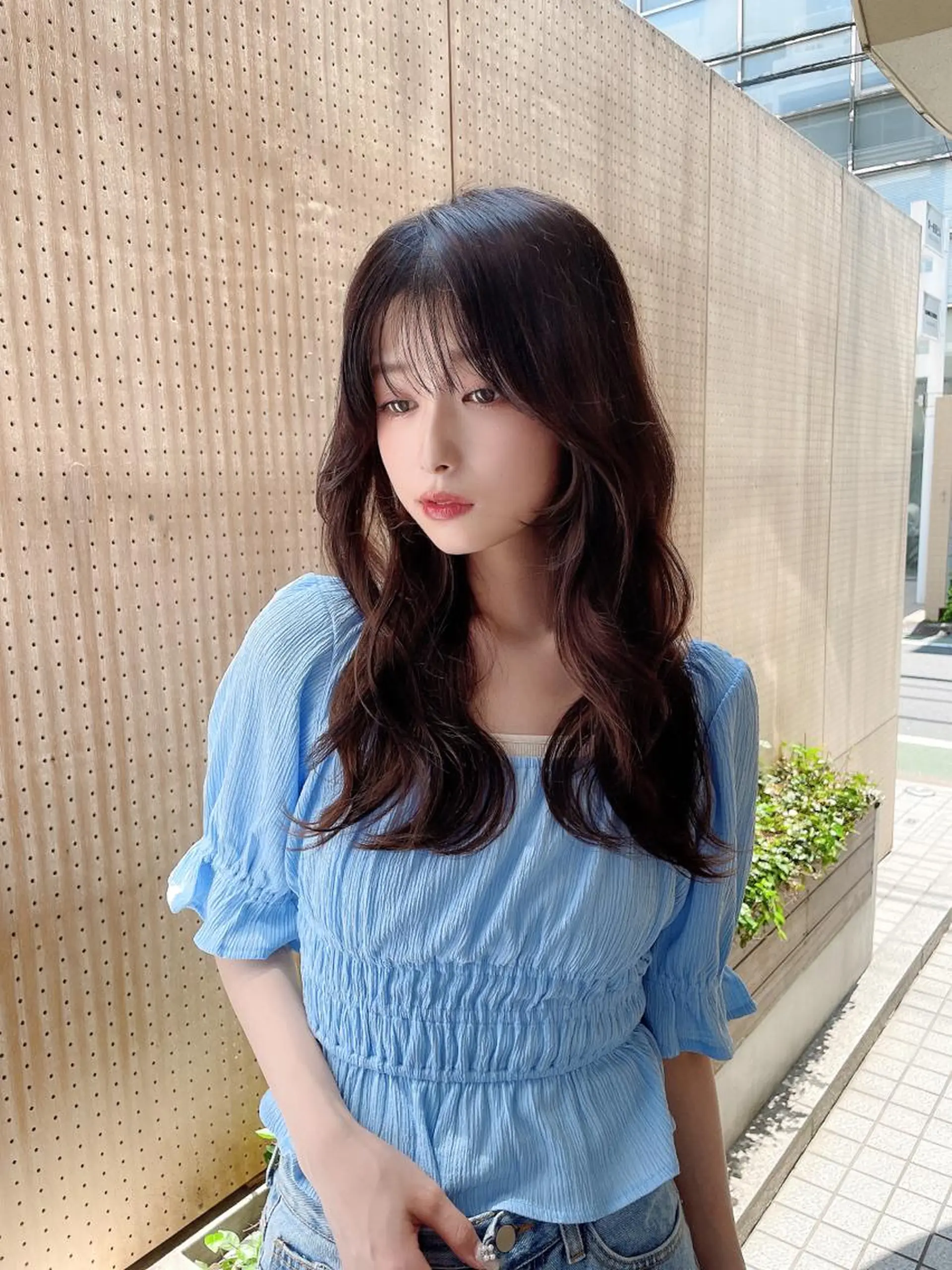 ロング 韓国風ヘア ロング ひがし　まさし JYUNESU副代表のヘアスタイル