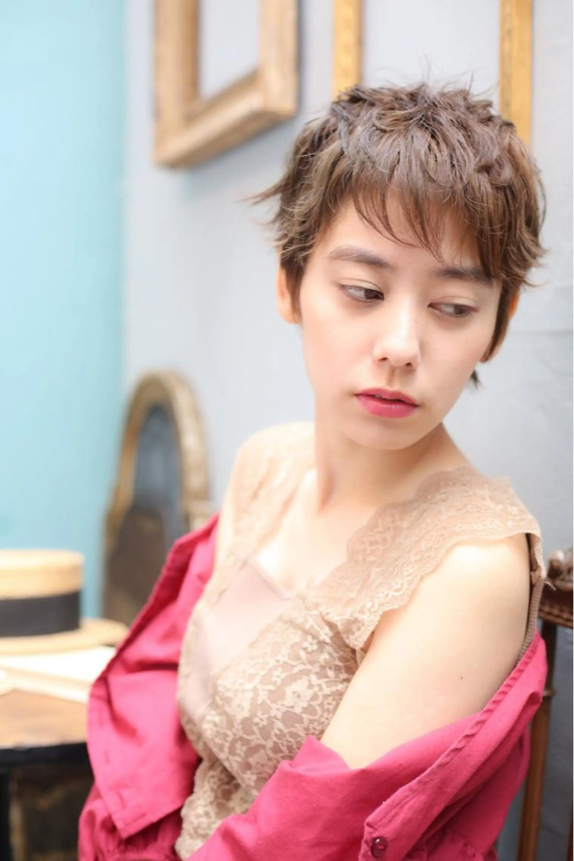 ショート 石渡このみ 🍊レイヤーカットのヘアスタイル