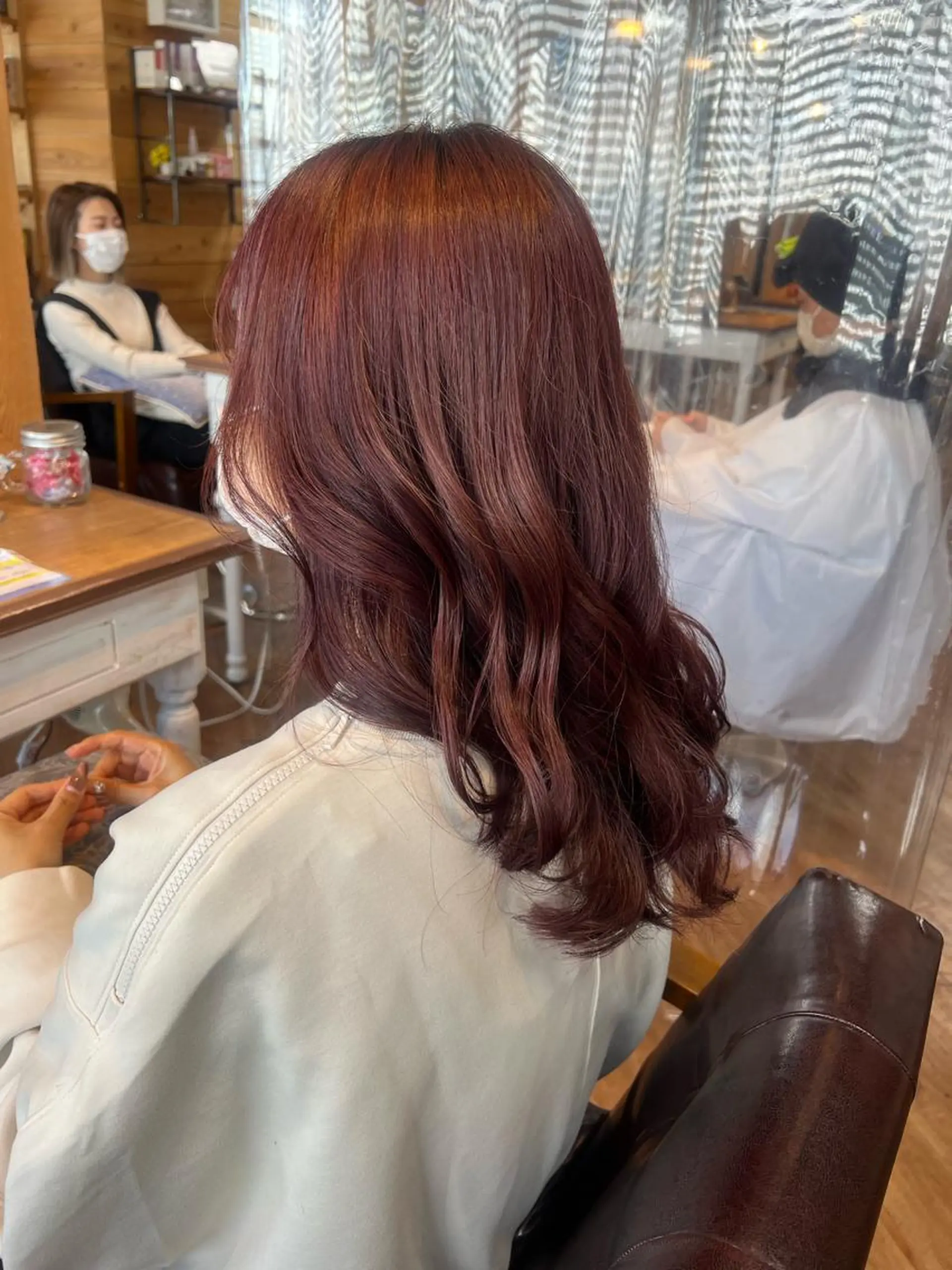 ロング カラー ブリーチ ブラウンカラー ピンクカラー ピンクブラウン Topstylist YUKIのヘアスタイル