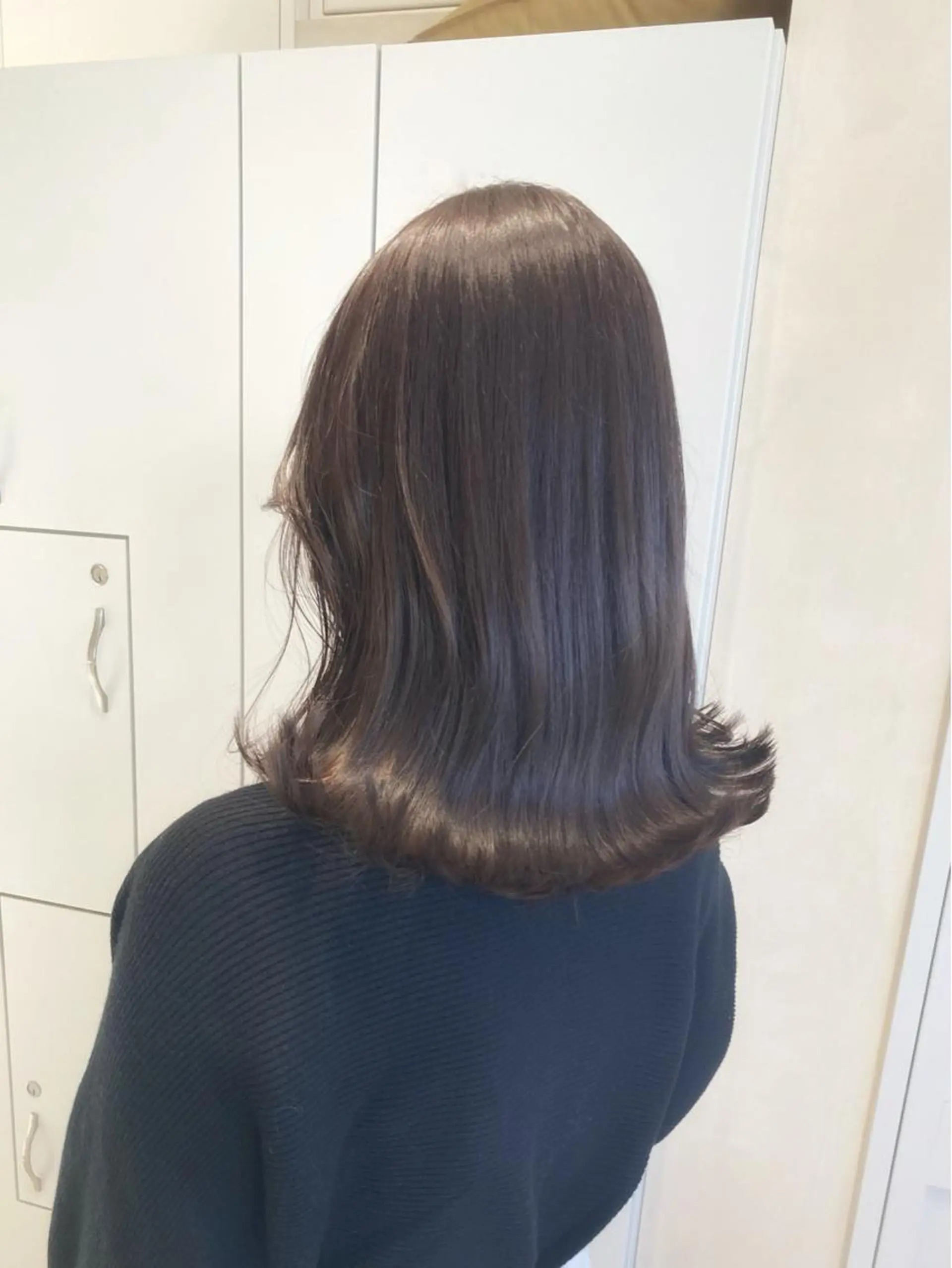 ミディアム カラー グレージュ 髪質改善 トリートメント MURANAKA RYOのヘアスタイル