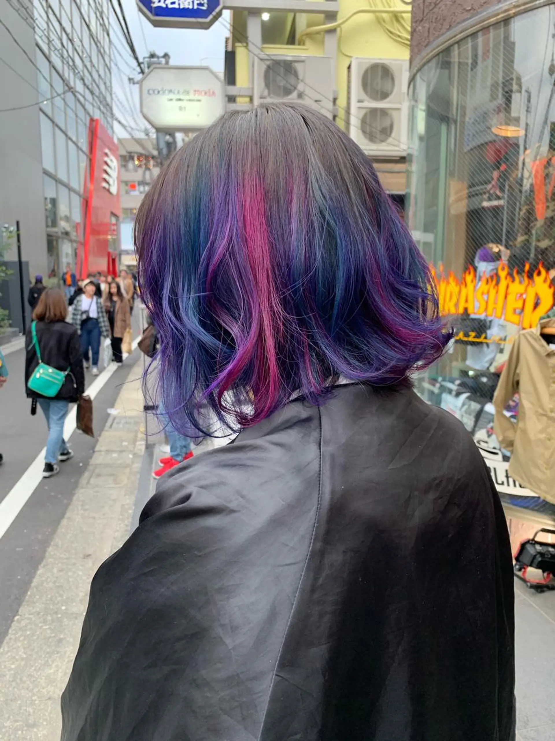 ミディアム カラー ピンクベージュ/新潟 万代/高橋桃葉🍑のヘアスタイル