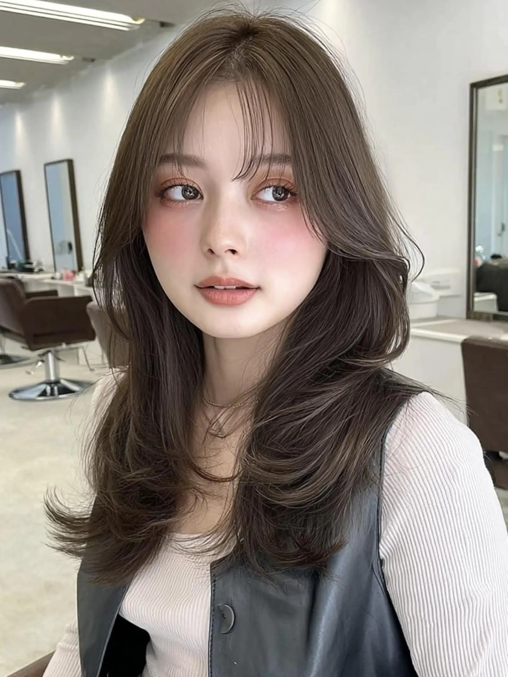 ロング 髪質改善 縮毛矯正 トリートメント 酸熱トリートメント カット ヘアカラー 髪質改善/艶カラー /透明感/石田桃子のヘアスタイル