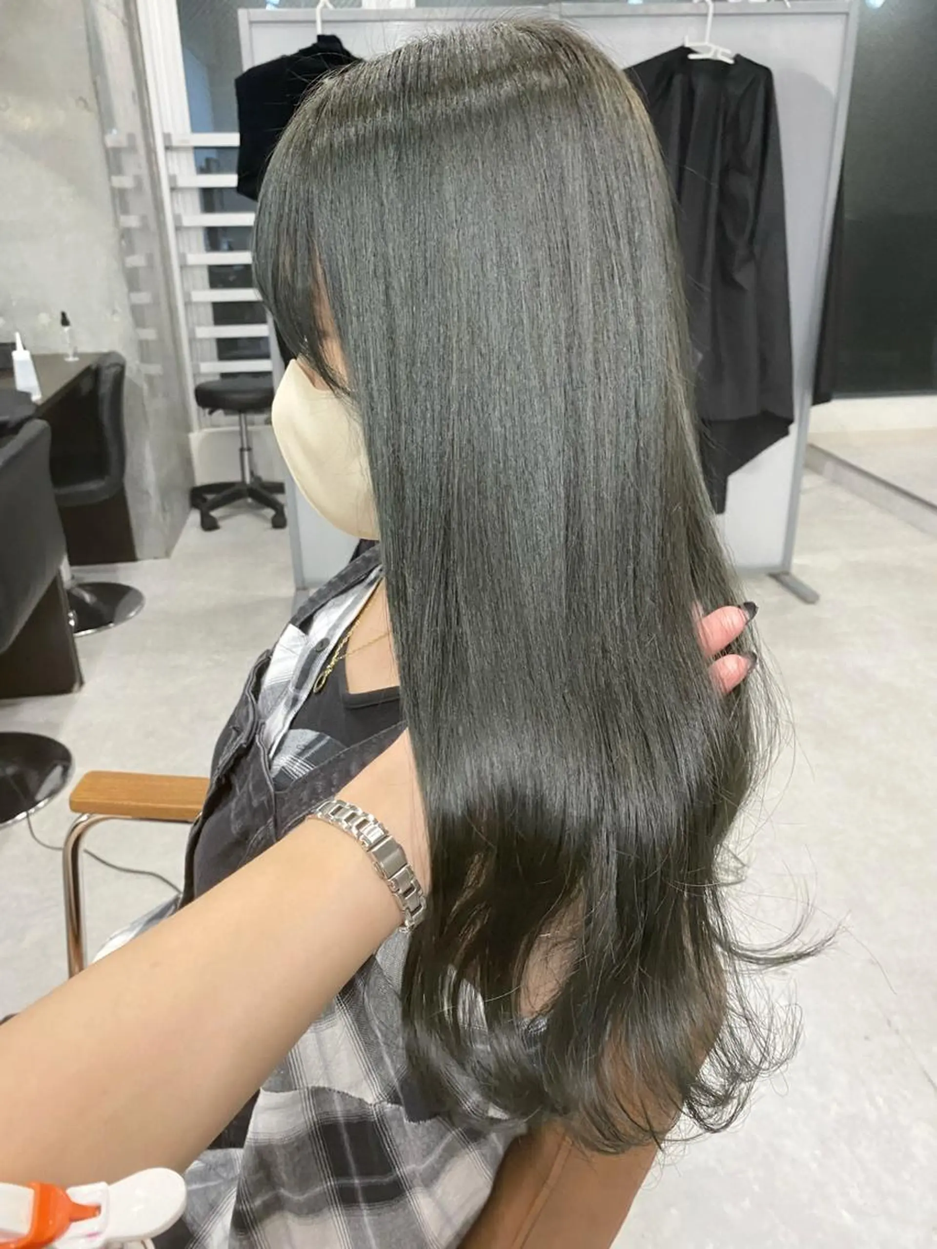 セミロング カラー ヘアアレンジ 🌷FUKA🌷 まろやかハイトーンのヘアスタイル