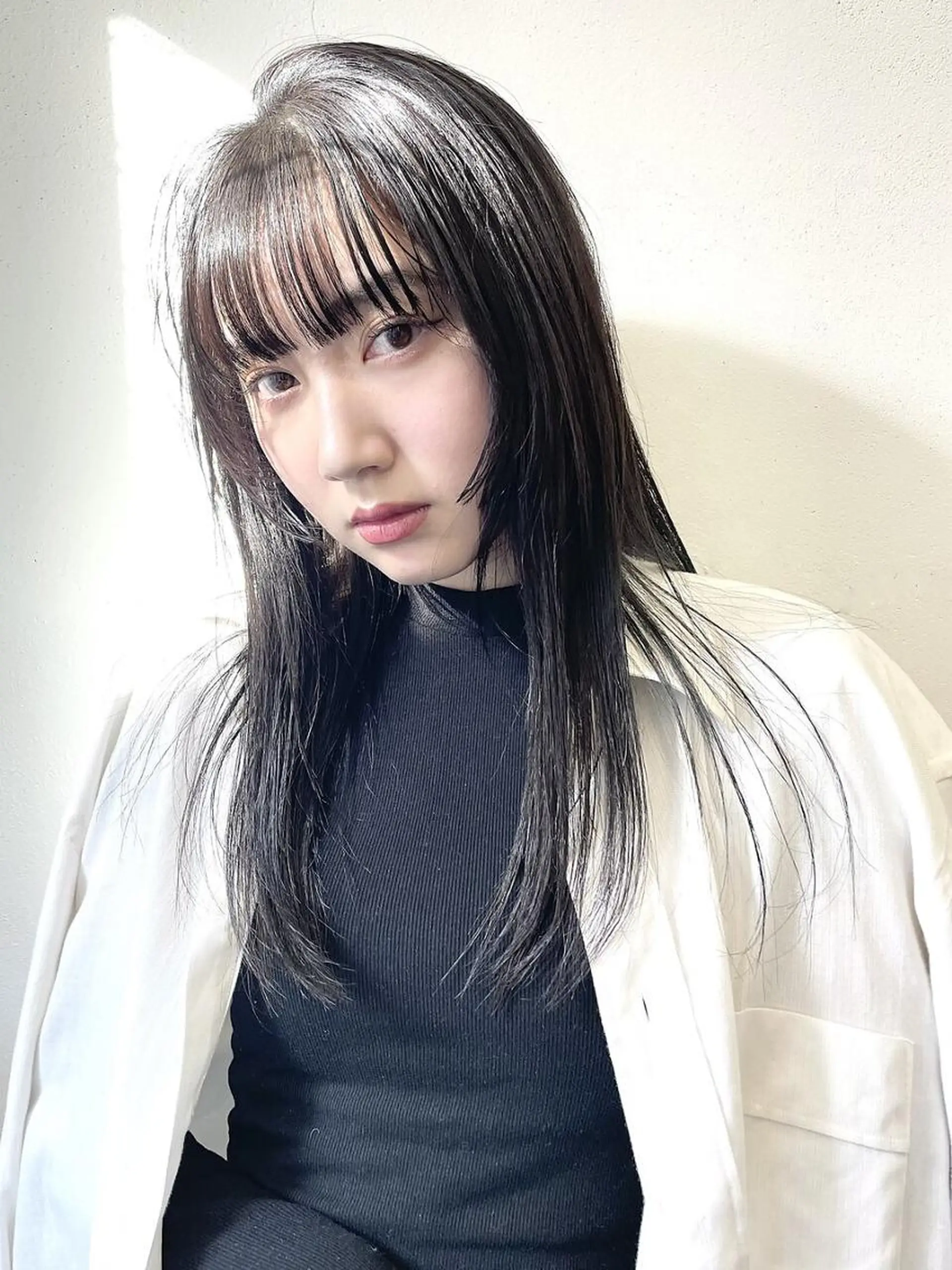 セミロング カラー カット 縮毛矯正 トリートメント ダブルカラー/ -KOKO-本八幡のヘアスタイル