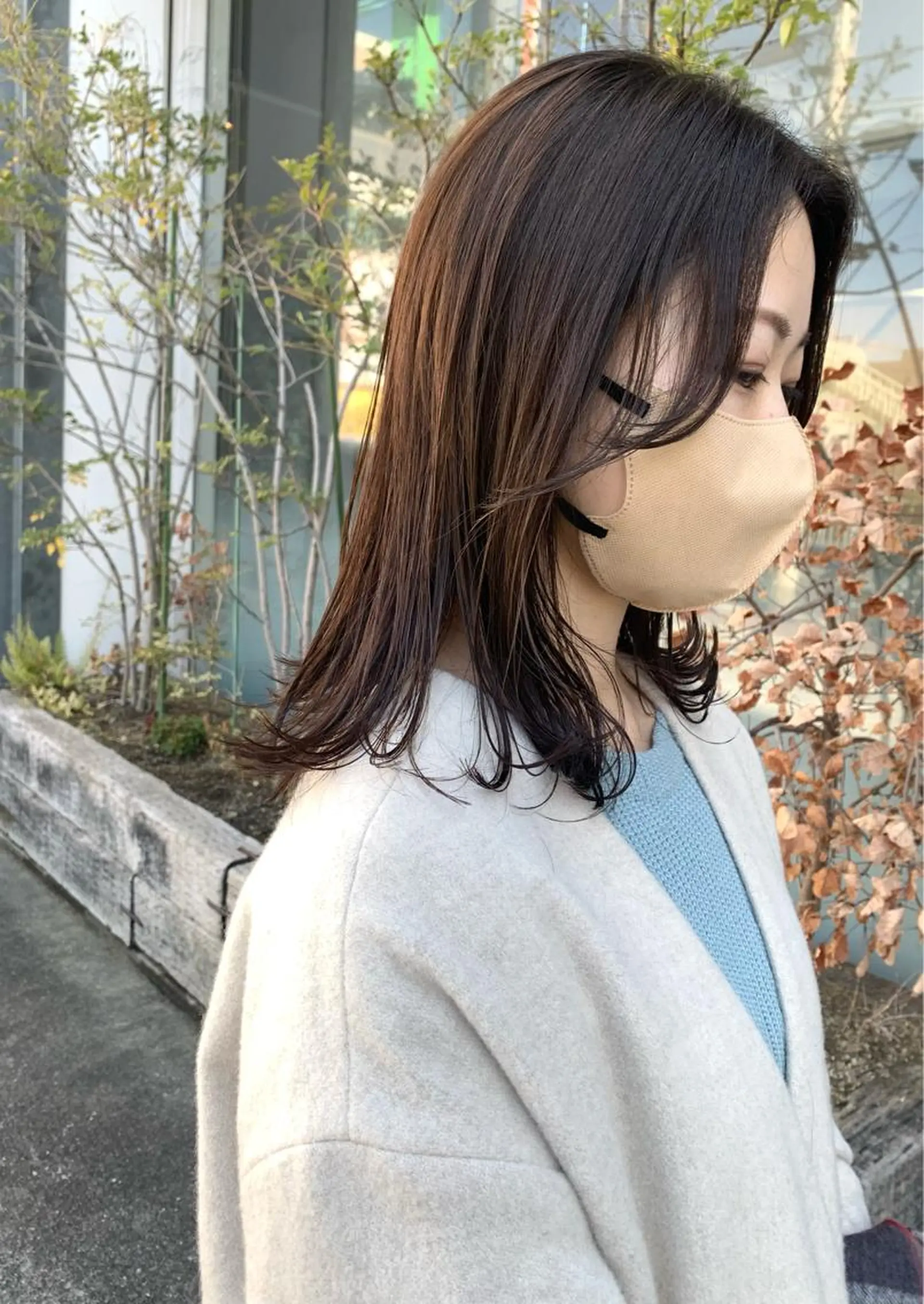 セミロング 田中 亜沙美のヘアスタイル