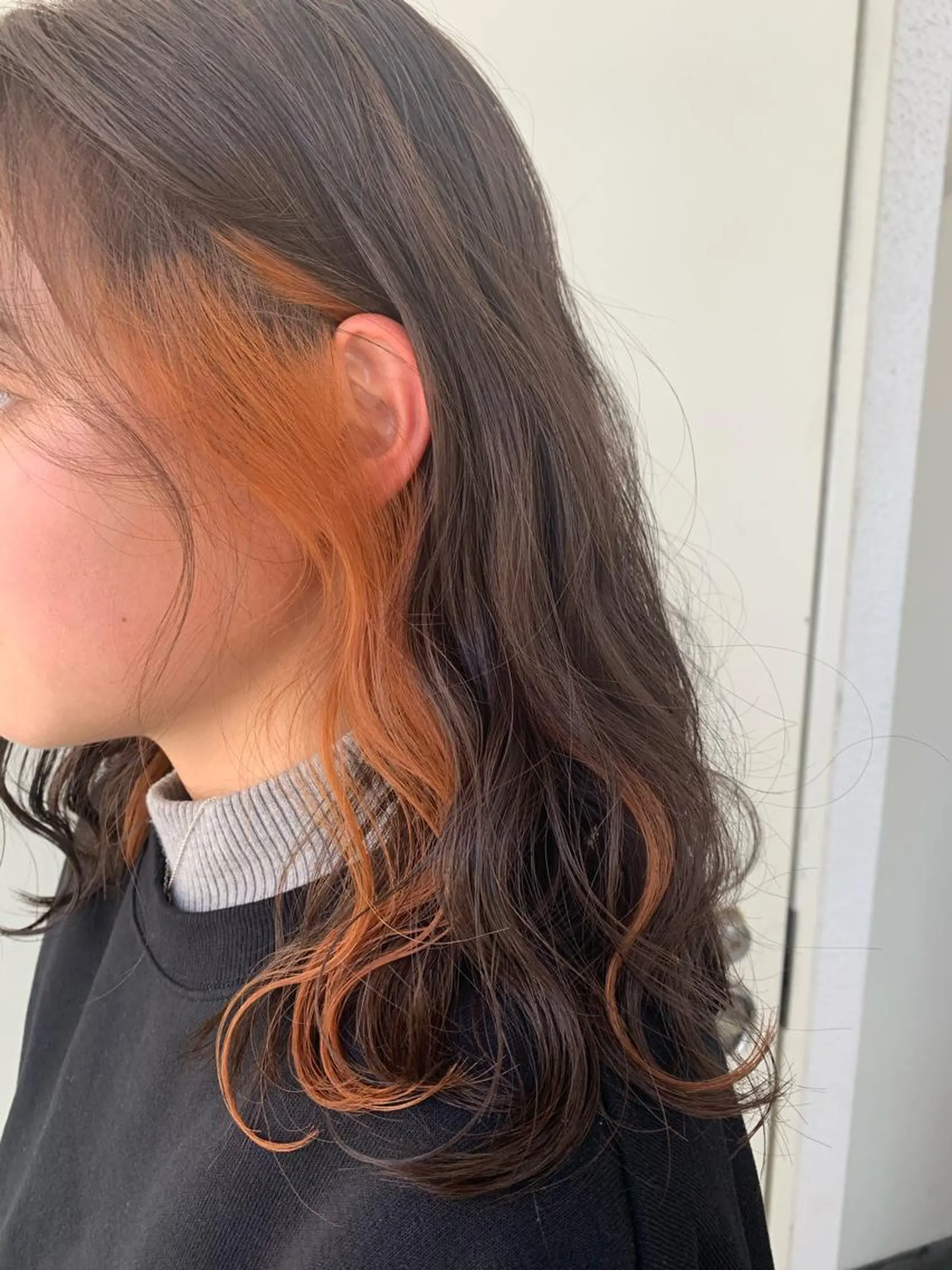 セミロング カラー ヘアアレンジ ヘアカラー kei🤎ベージュ /透明感カラー/博多のヘアスタイル